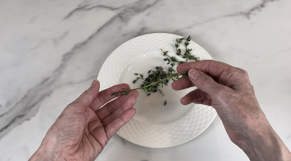 Sprig of thyme.