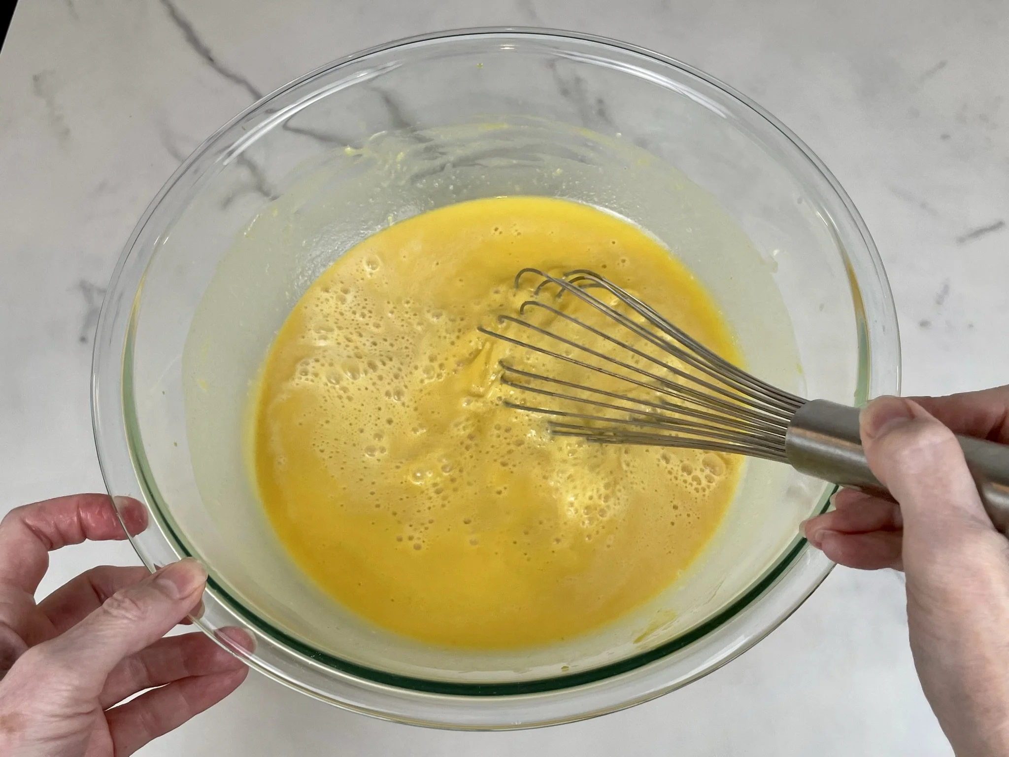 Whisk again.
