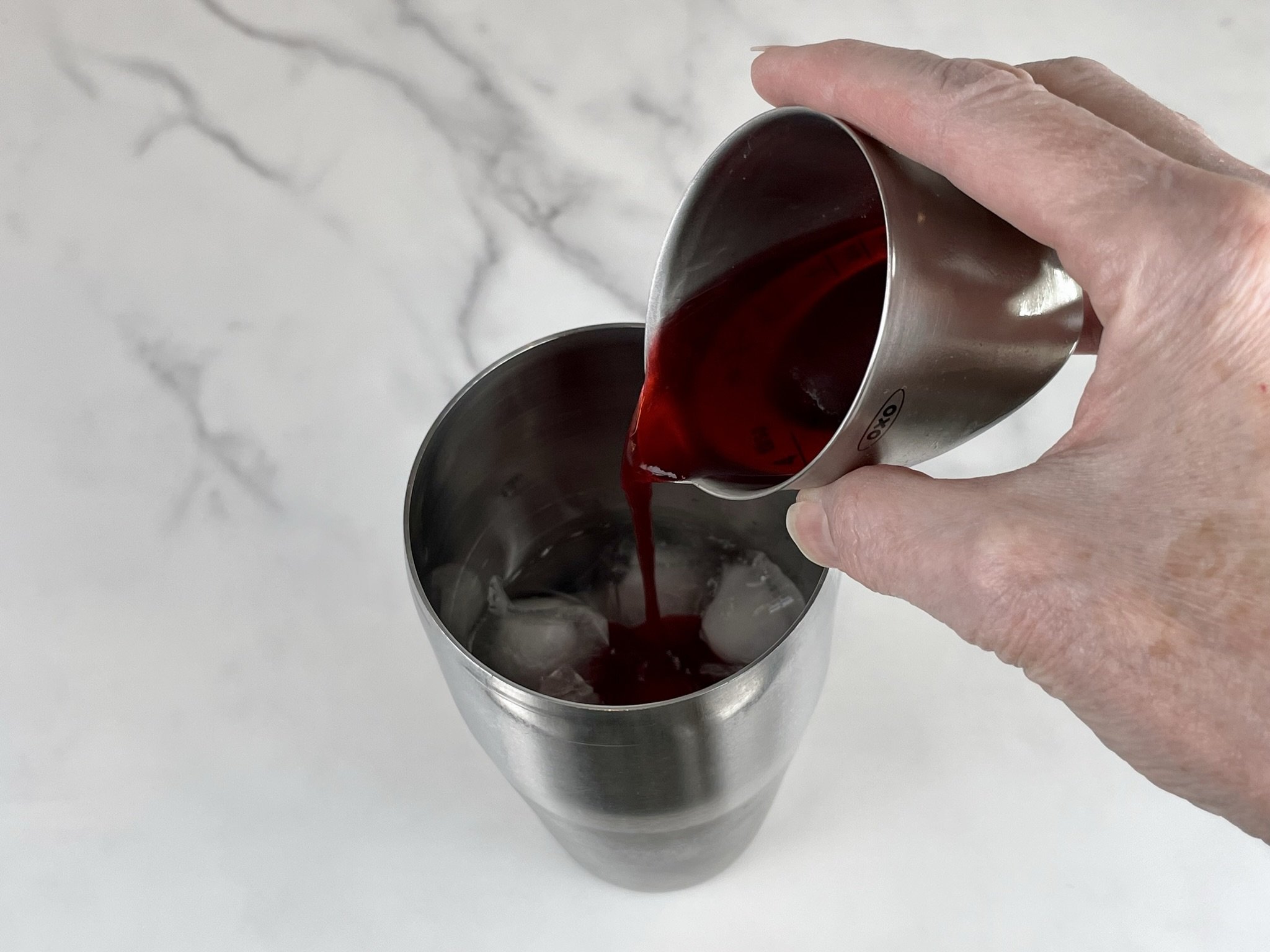 Cranberry Simple Syrup.