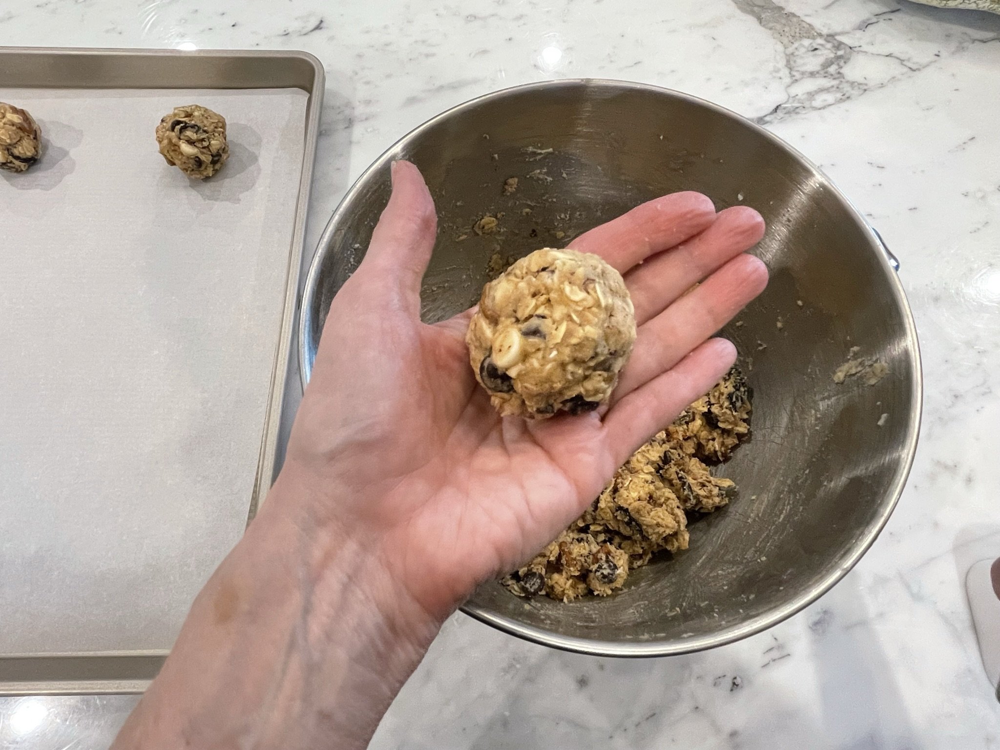 Ball of cookie dough.