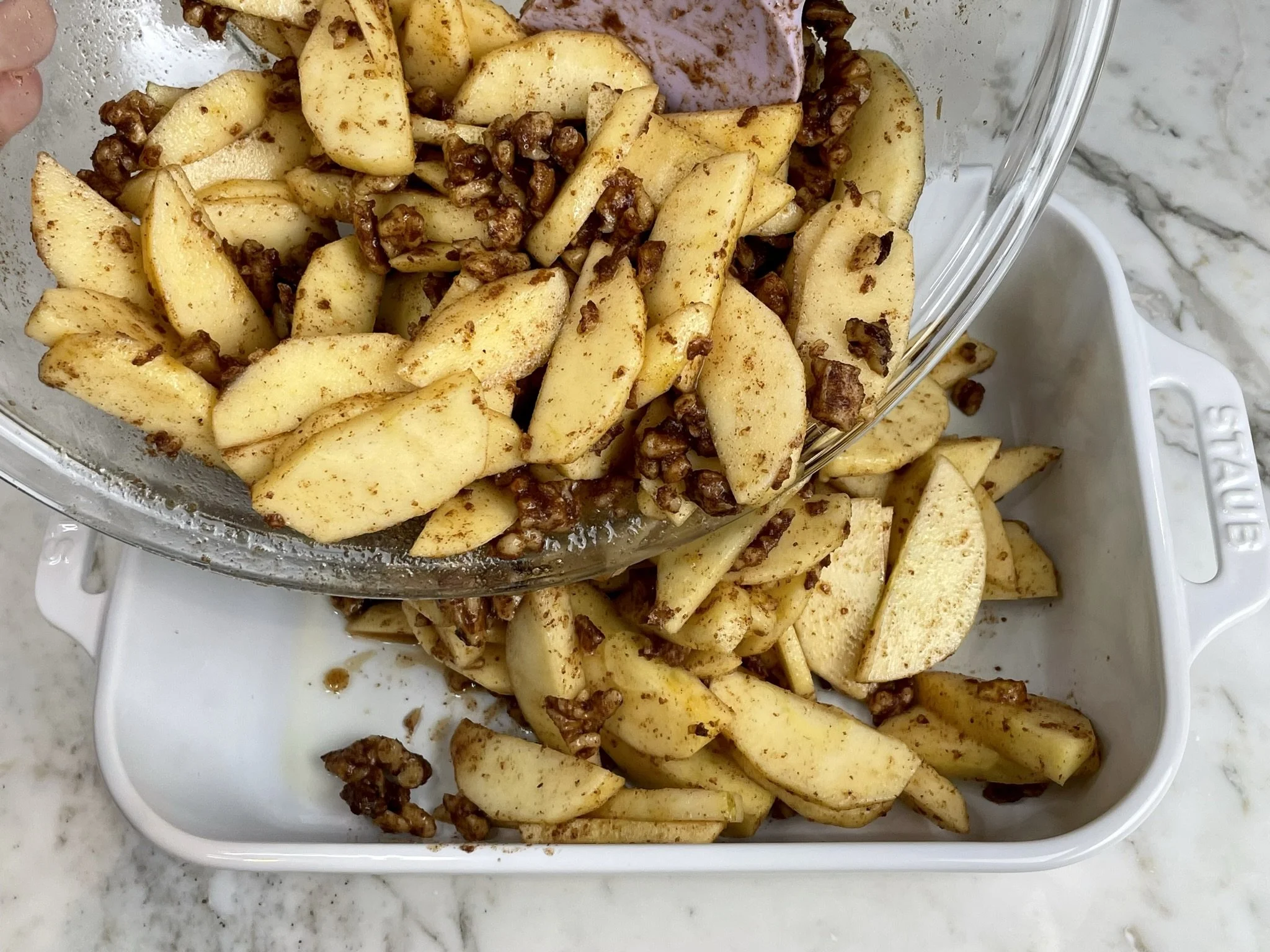 Pour into baking dish.