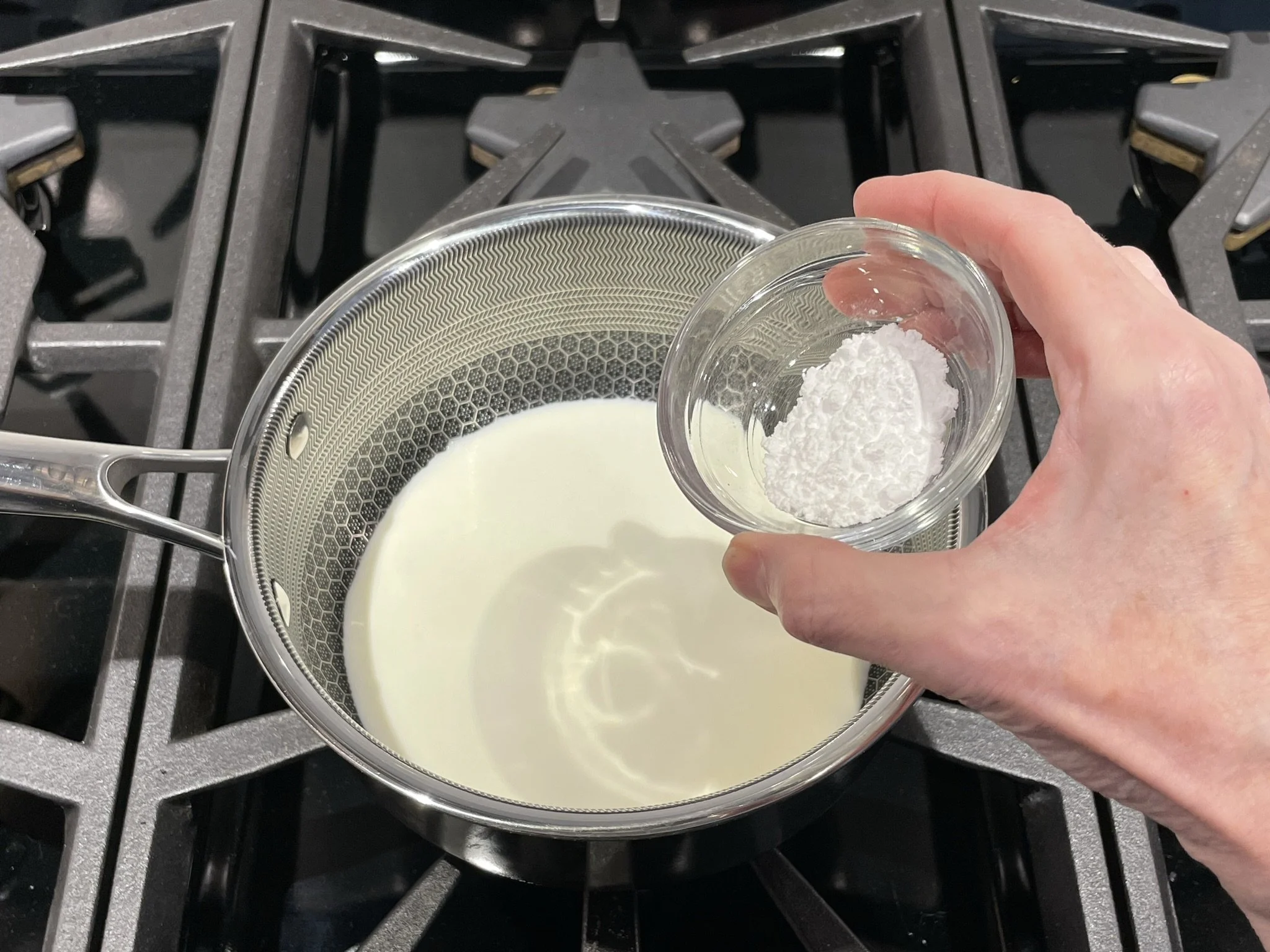 Add powdered sugar.