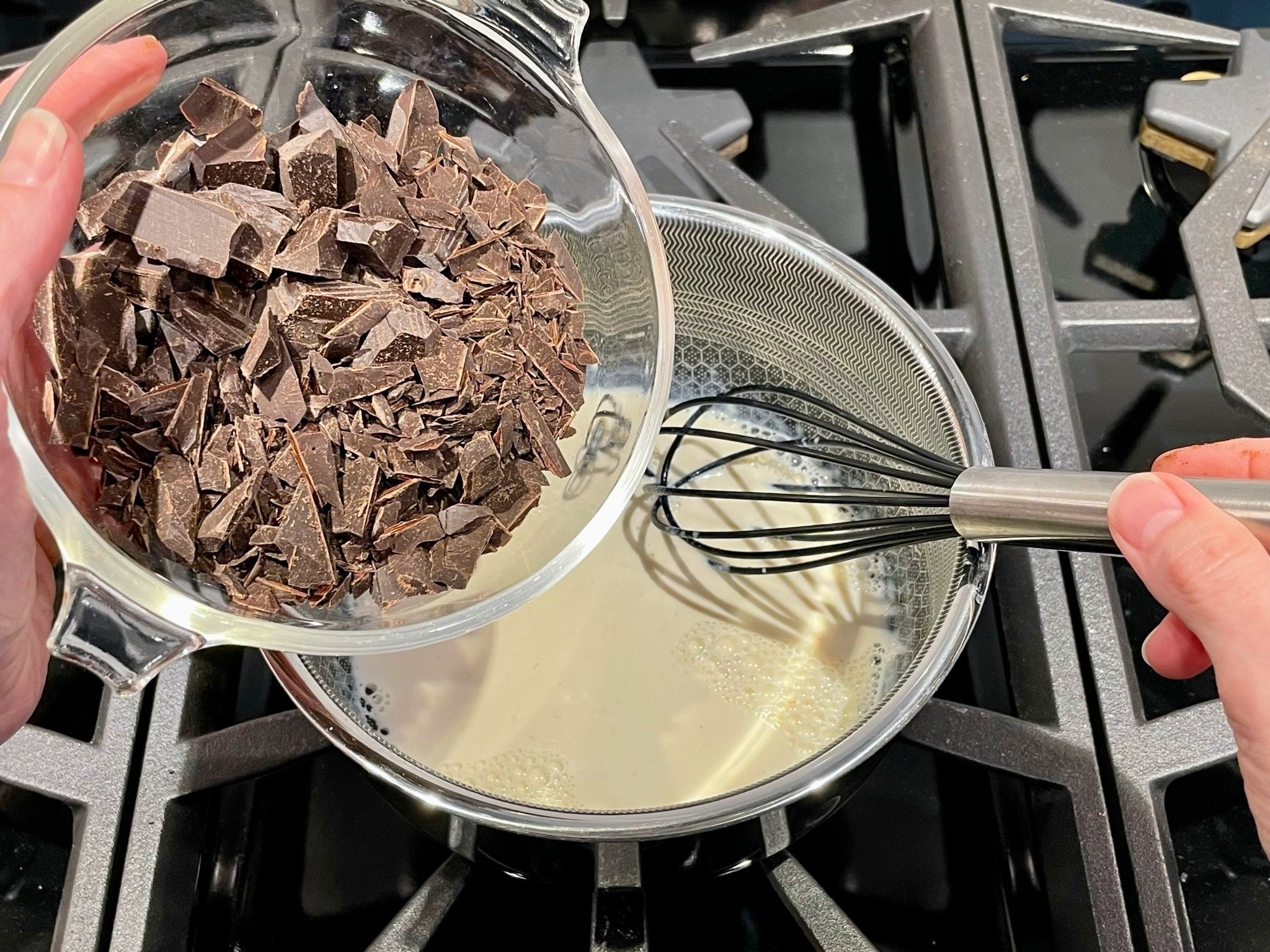 Add chocolate.