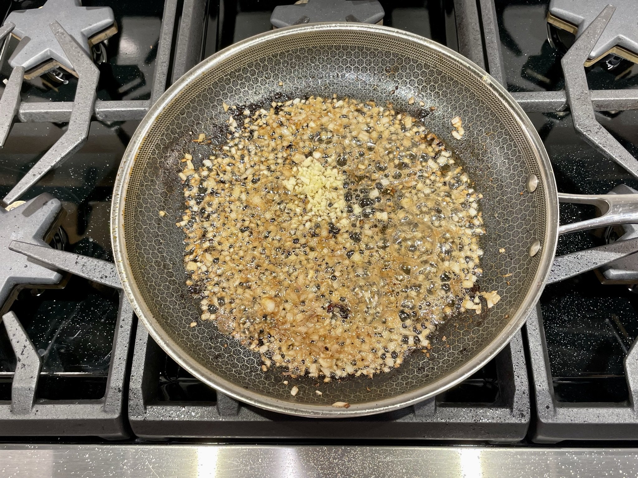 Add minced garlic.