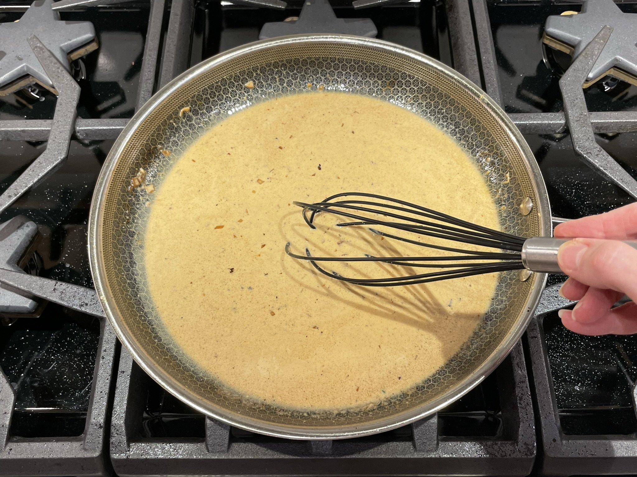 Whisk until thickened.