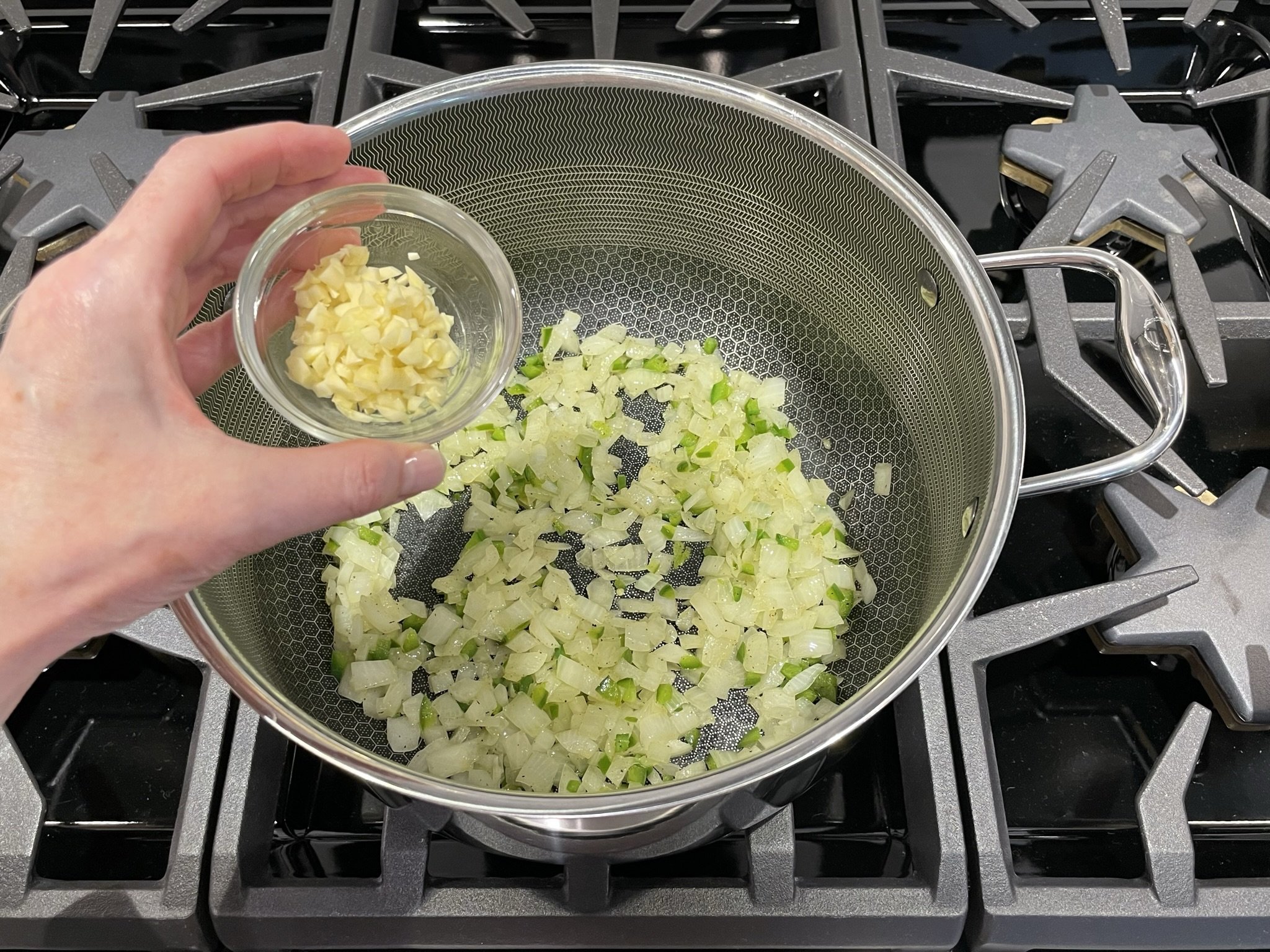 Add garlic.