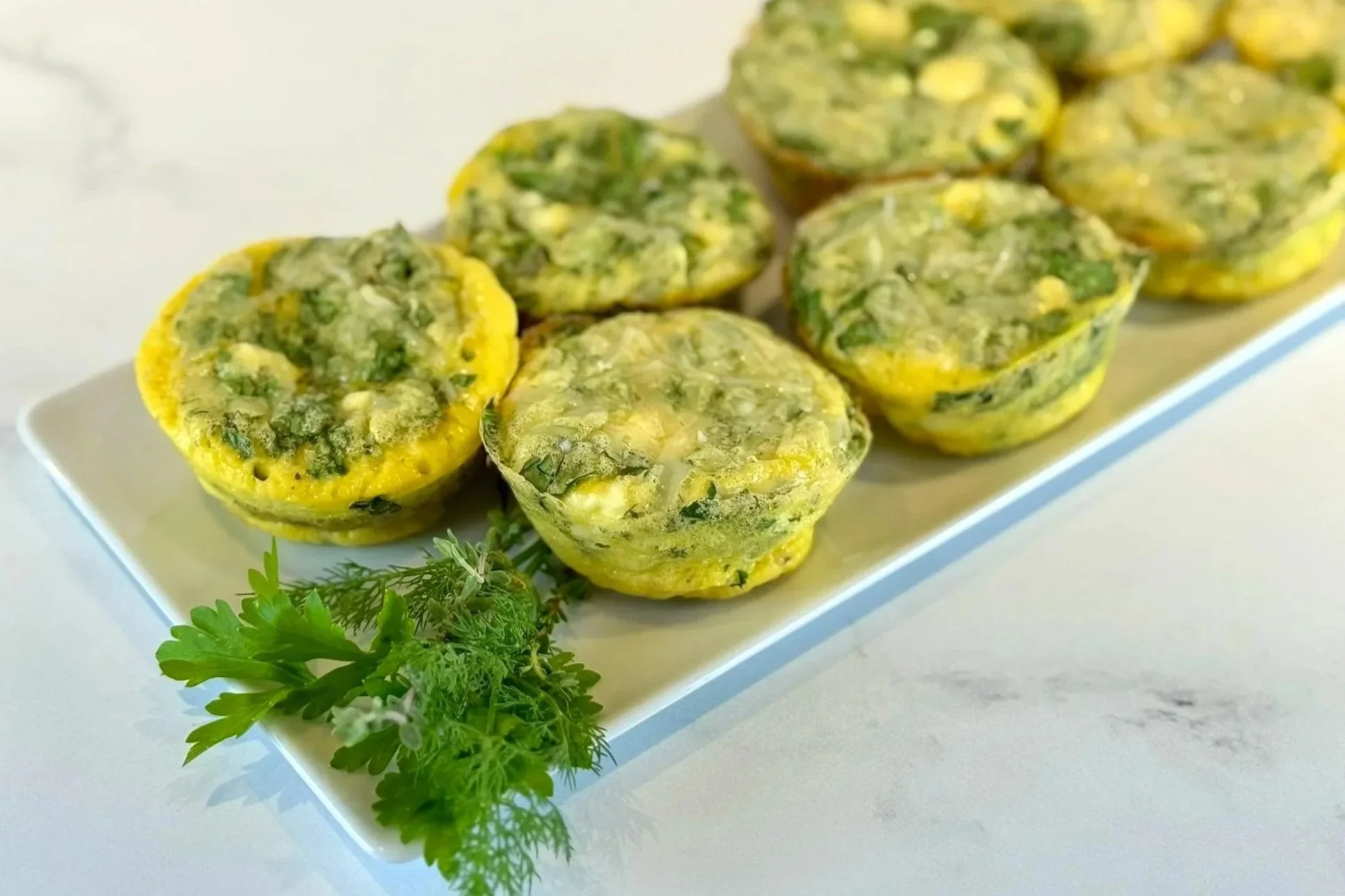 Spinach Feta Egg Bites