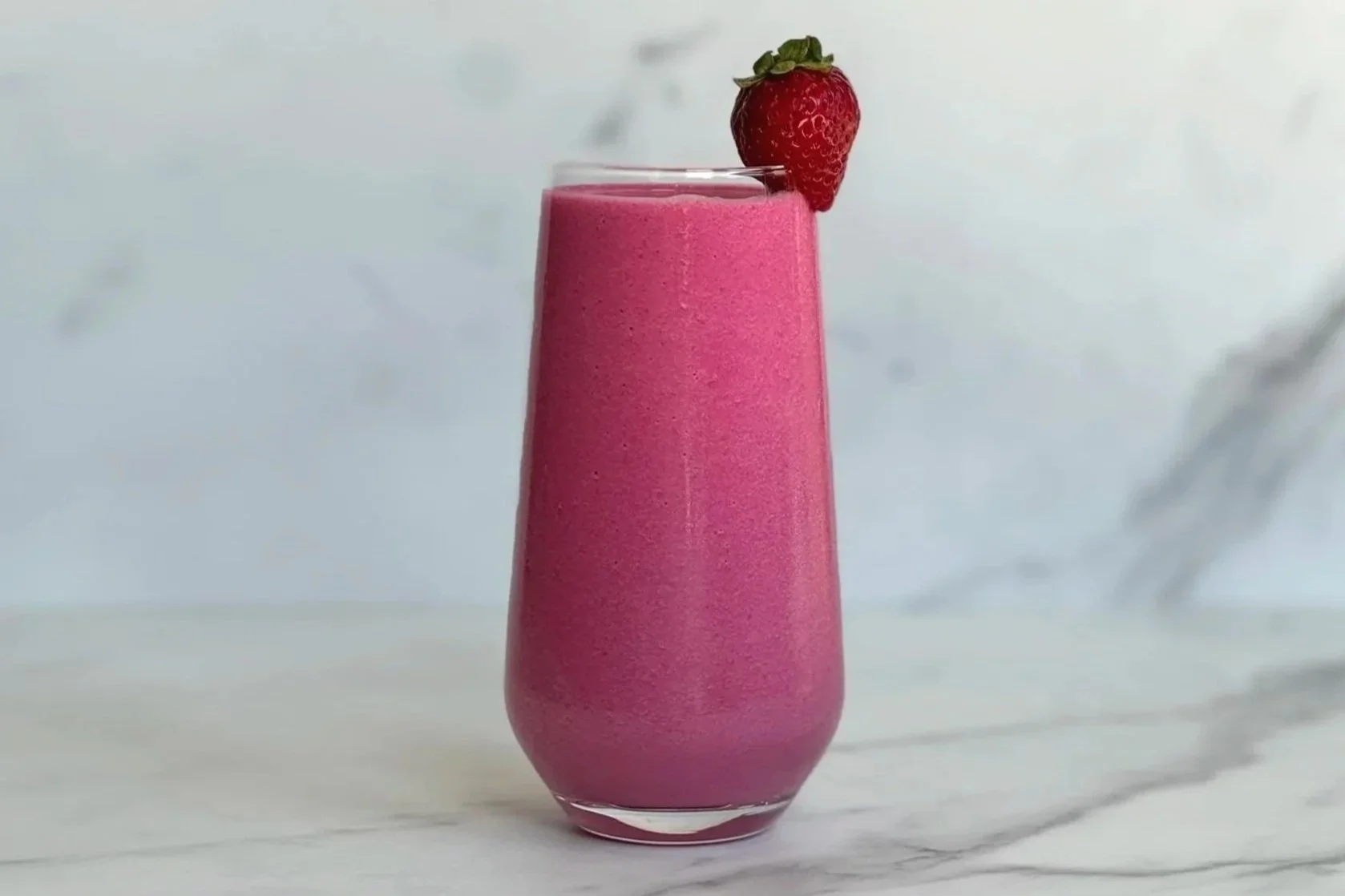 Strawberry Banana Beet Protein Smoothie