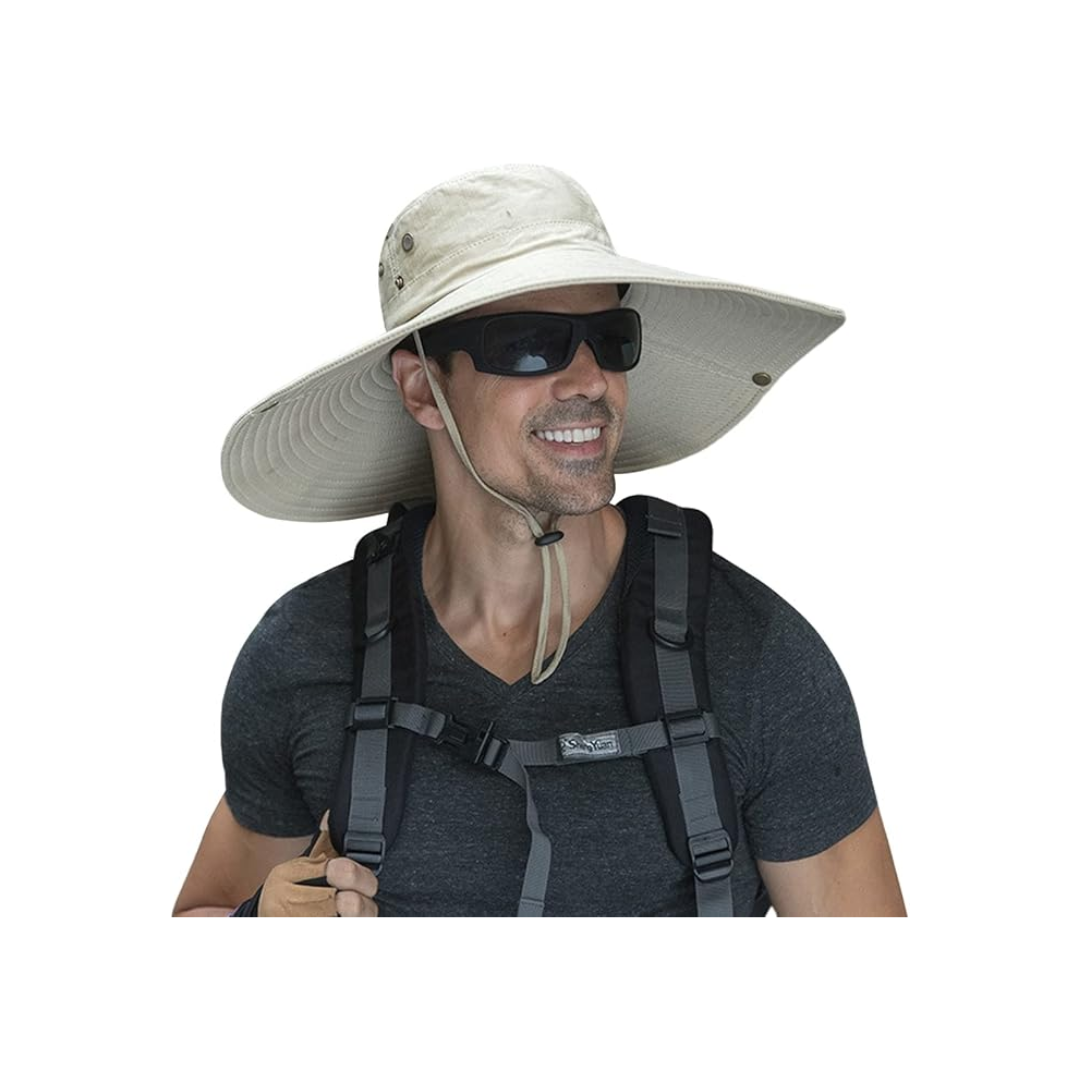 Waterproof Extra Wide Brim Sun & Garden Hat for Men & Women - UPF50+
