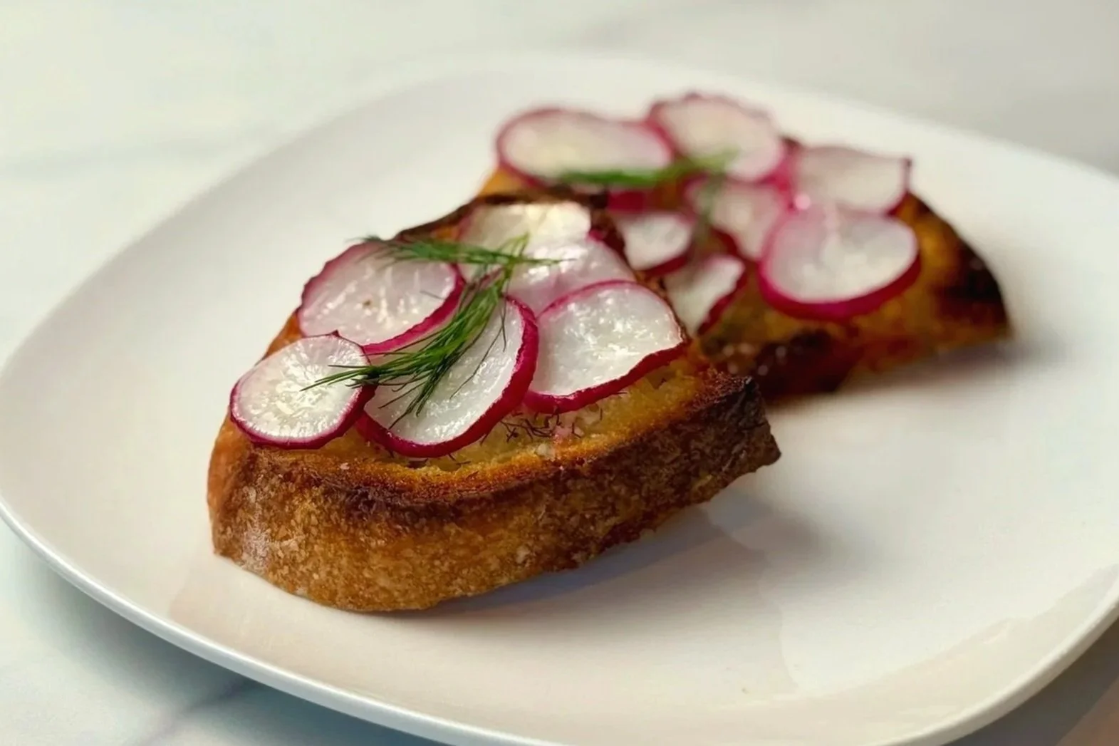 Roasted Radish Crostoni