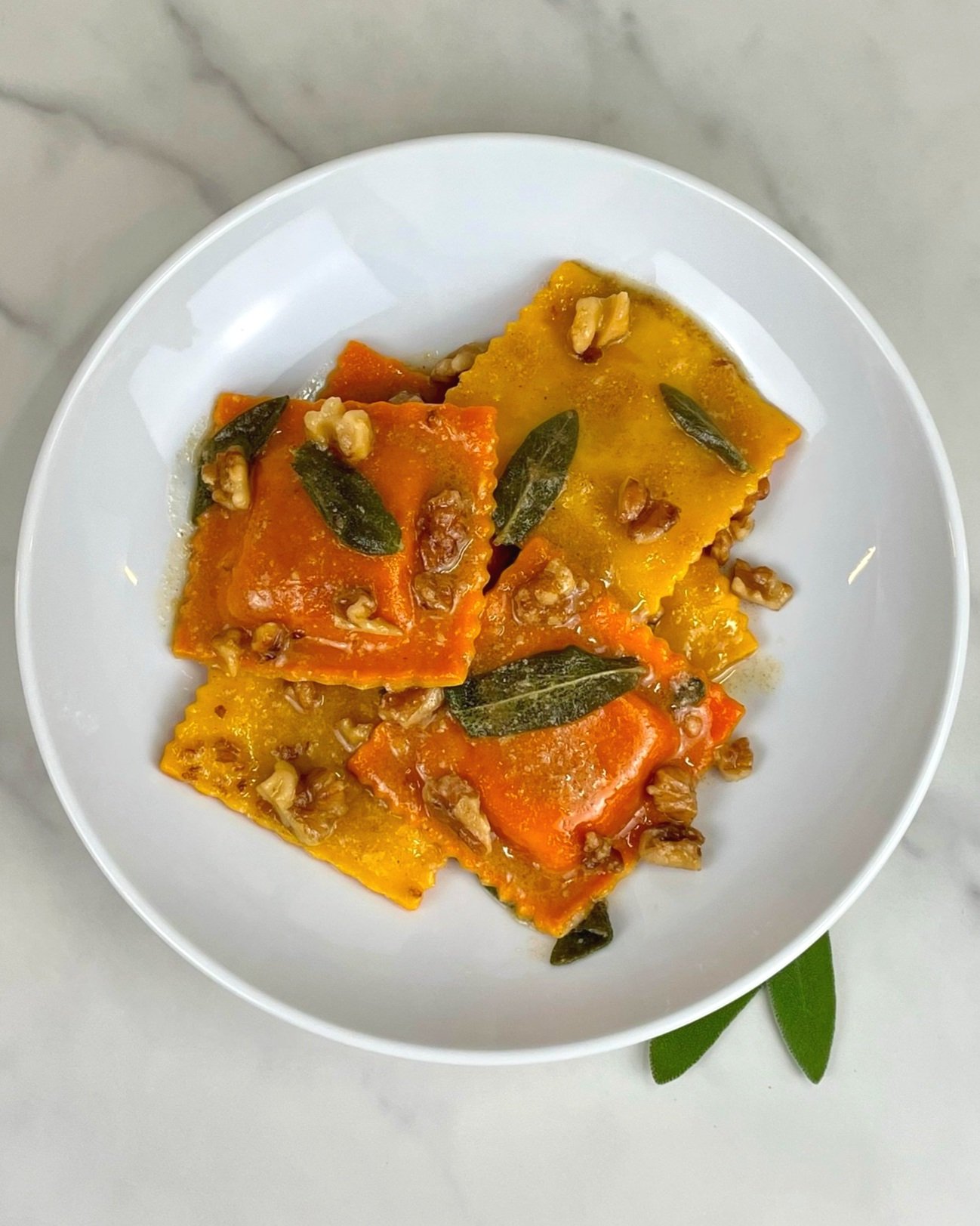 Pumpkin Sage Ravioli with Browned Butter Pecans (plus a look at the KitchenAid  Ravioli Maker Attachment) – the vegetarian ginger
