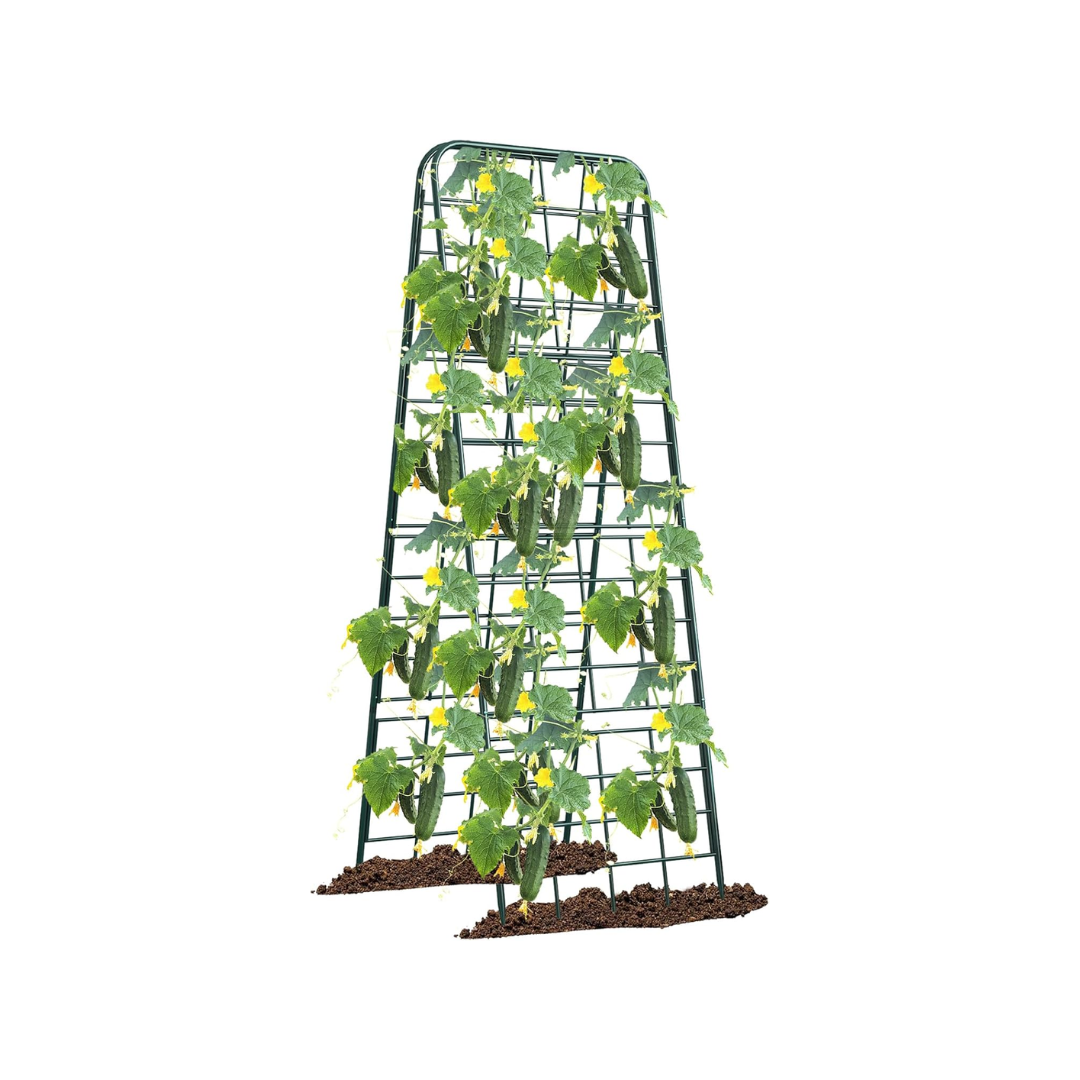 Heavy Duty Adjustable A-Frame Rust-Proof Metal Garden Trellis (50x17 Inches)