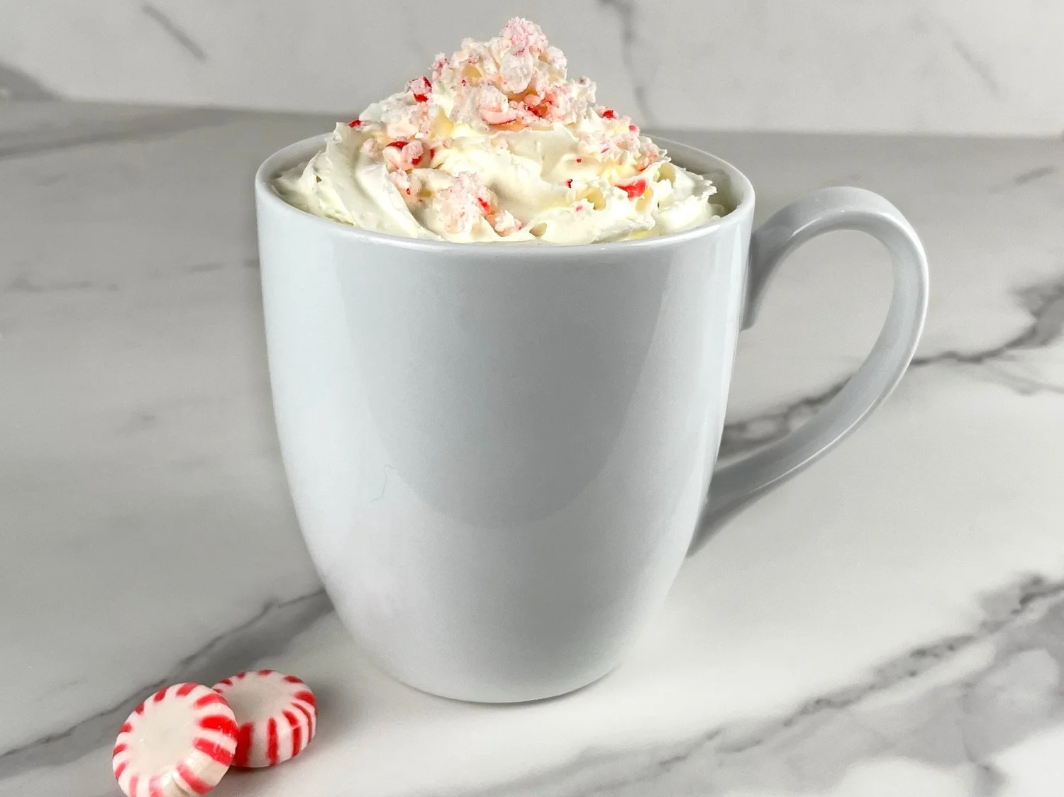 PEPPERMINT WHITE HOT CHOCOLATE - Festive and Cozy Drink! — Prep My Recipe