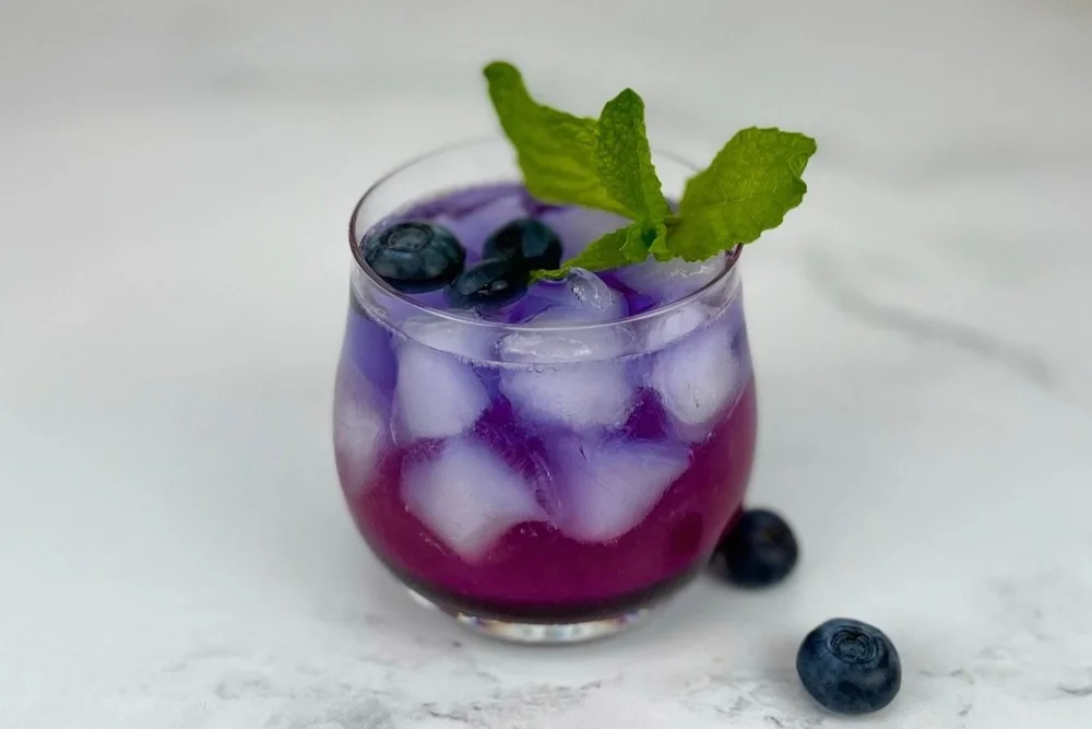 BRIGHT BLUEBERRY GIN COCKTAIL - Easy Layered Drink! — Prep My Recipe