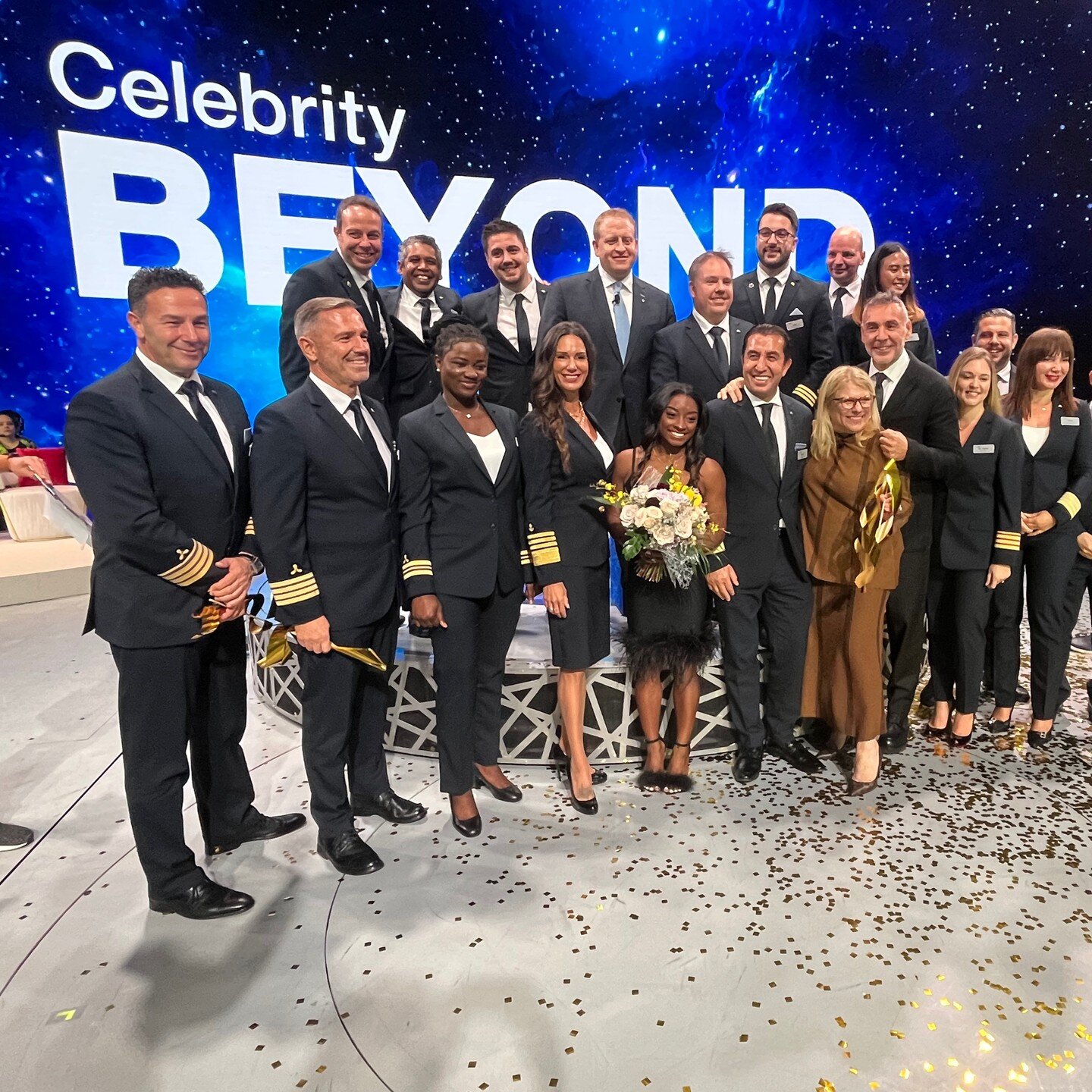 So happy to be a part of this great event and help make this happen. Two GOATs on one stage - Simone Biles and Captain Kate McCue! 
@celebritycruises
#journeywonderfull
#celebritycruises
#celebritybeyond