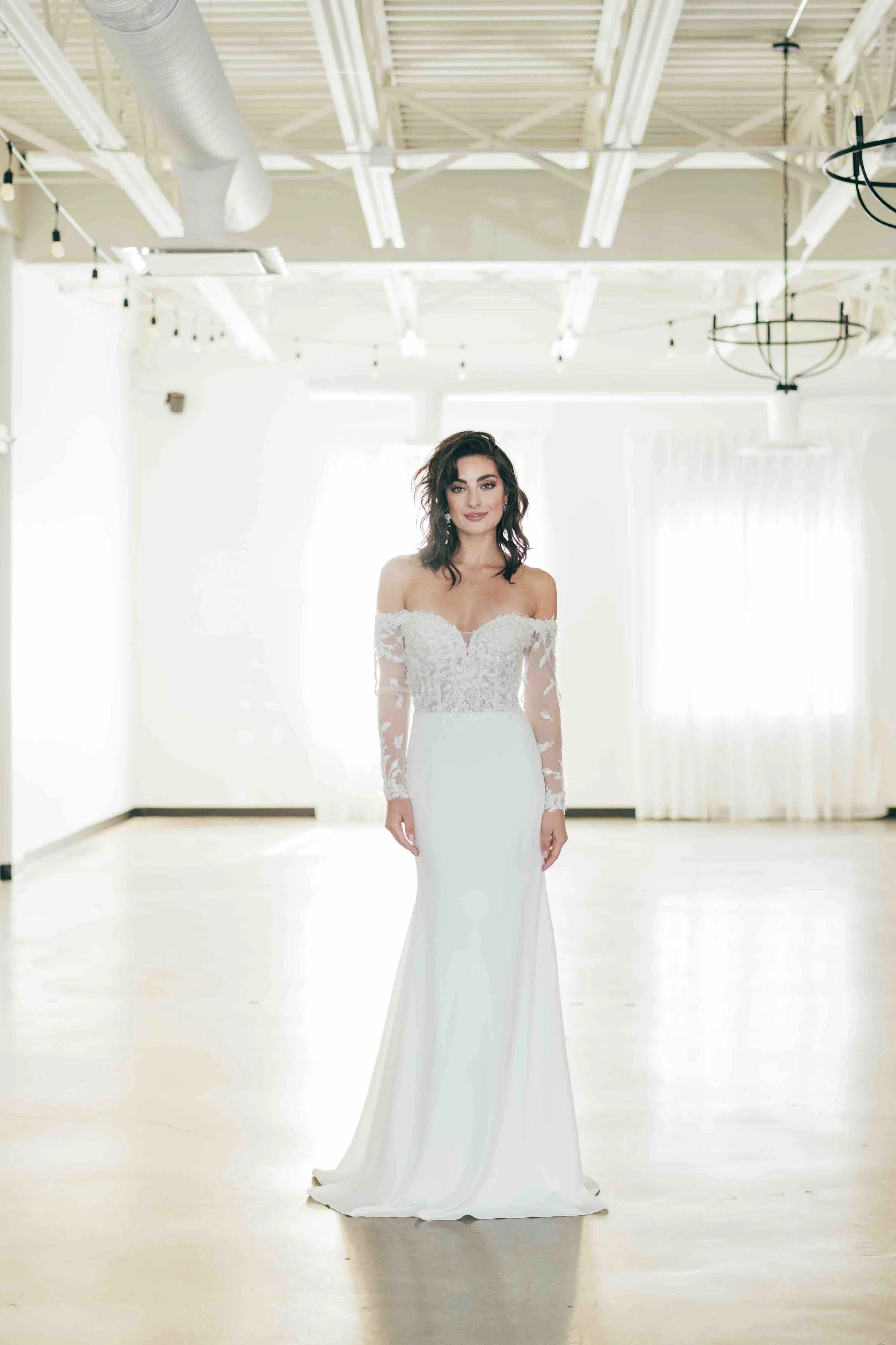 Nathalie Gown (removable sleeves) - Size 10 / by Lis Simon - 
Original Price: $2400 // SALE PRICE: $399