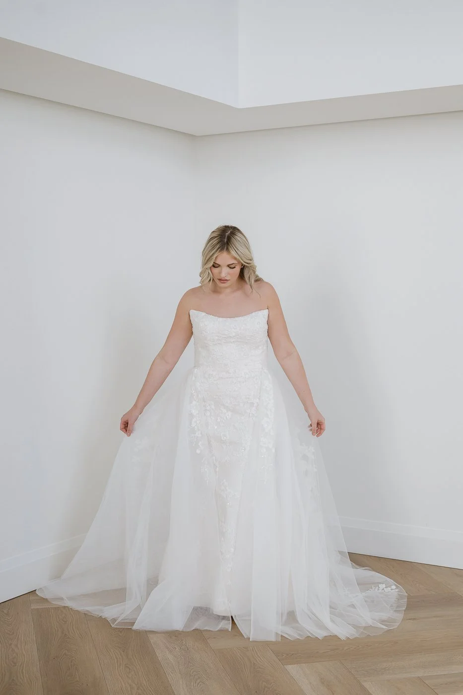 Rosalie Gown & Overskirt - Size 20 / by Lis Simon - 
Original Price: $2500 // SALE PRICE: $999