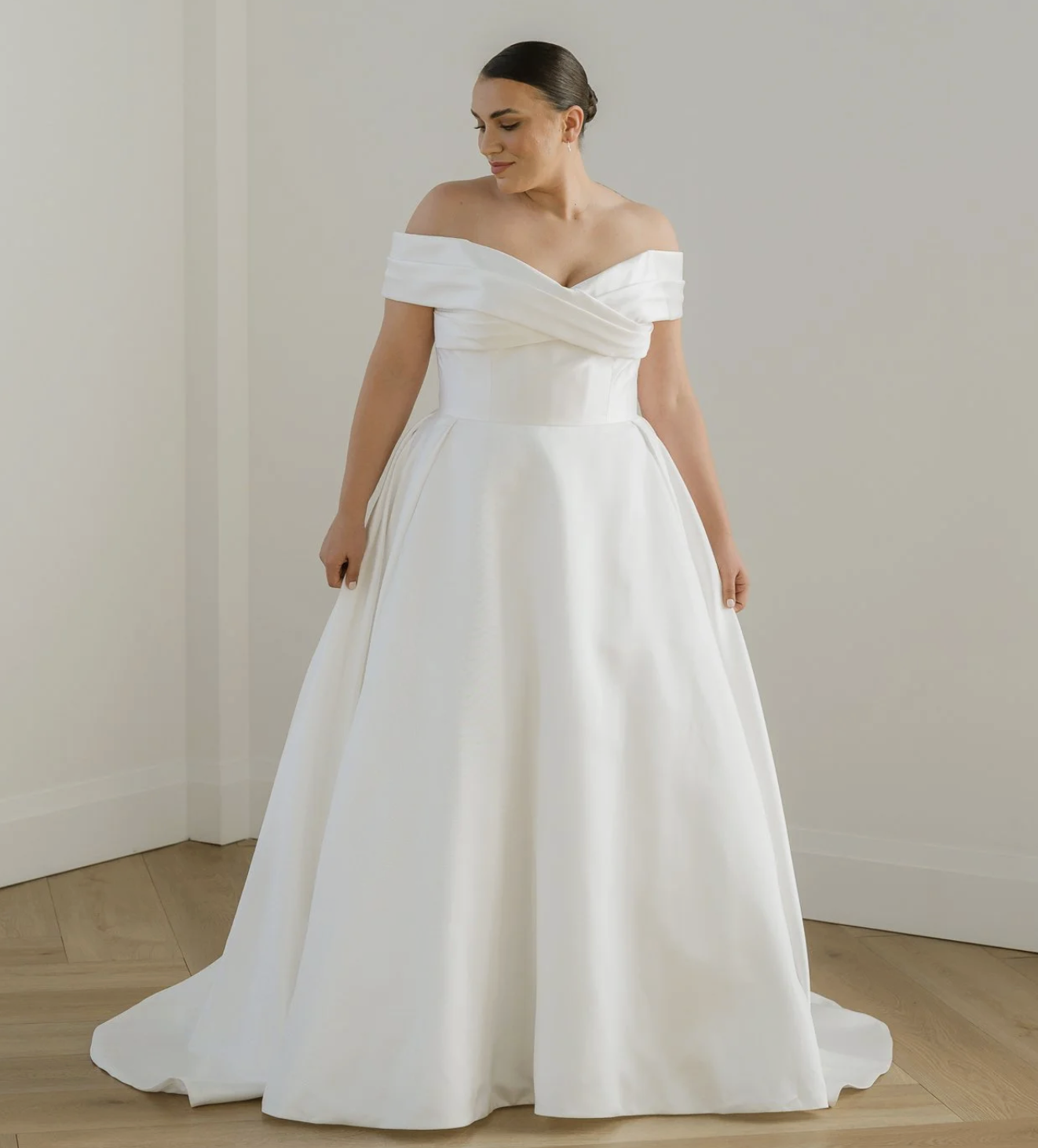 Classic Wedding Dress on Model