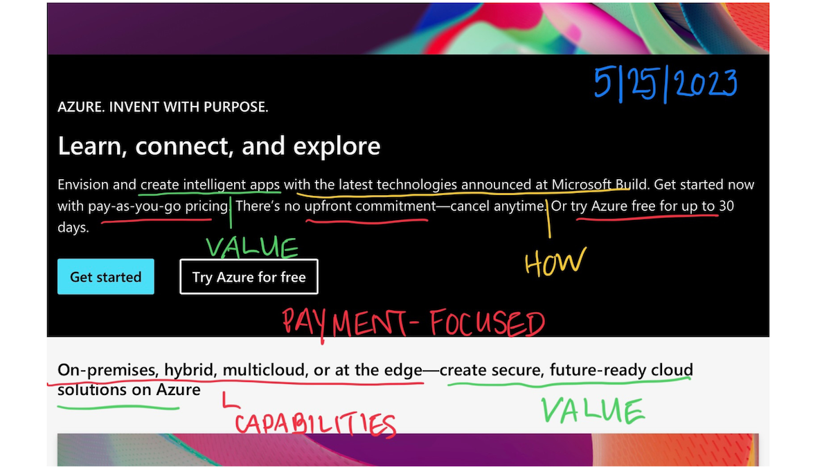 key message examples edify content Microsoft azure updated