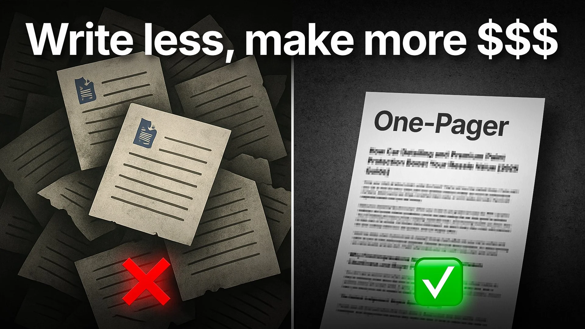 The tiny asset with outsized sales impact (the one-pager)