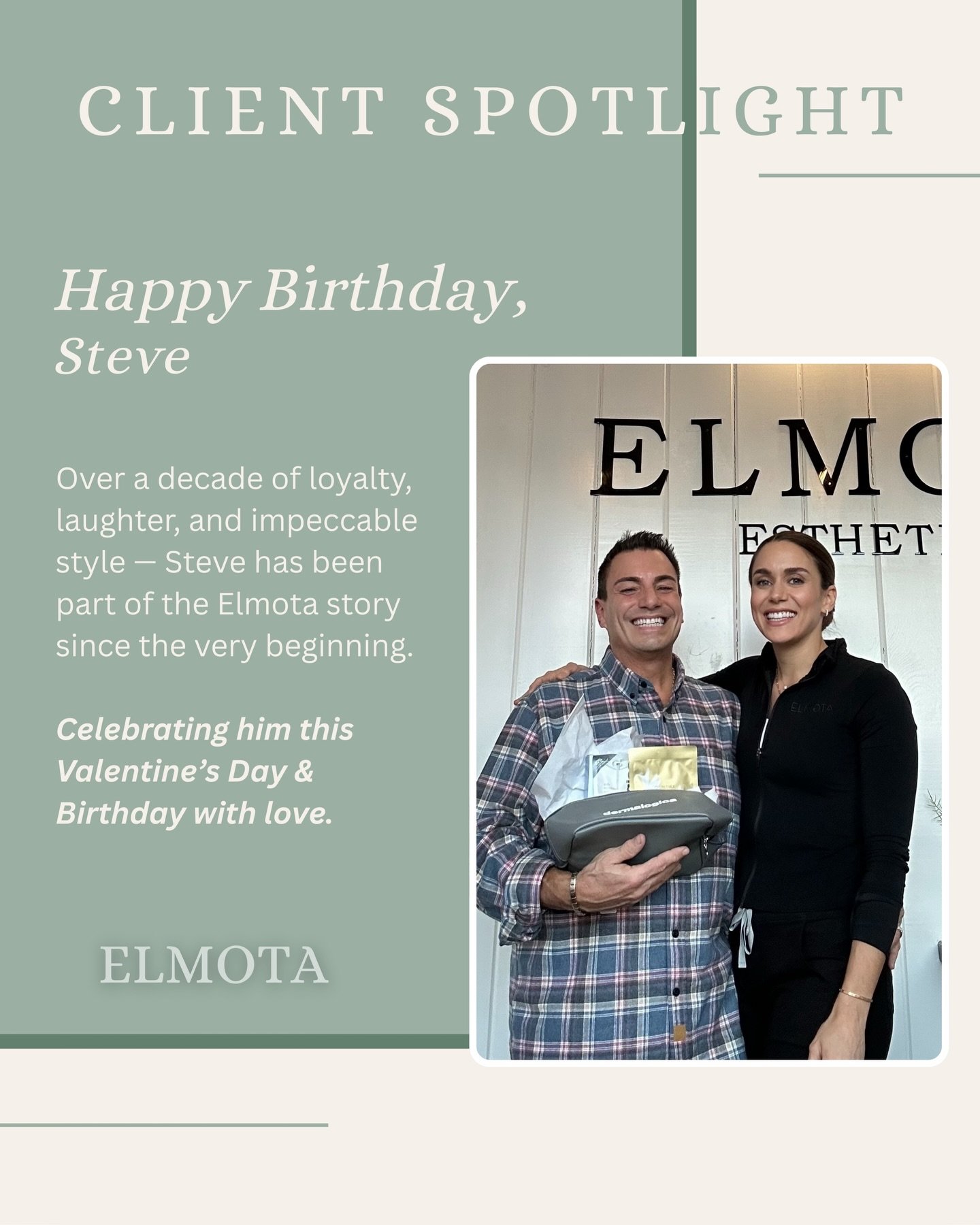 CLIENT SPOTLIGHT 🌟

If you know, you know&hellip; and if you&rsquo;ve ever overlapped appointments with Steve, you&rsquo;ve definitely heard the laughter.

Over a decade of loyalty.
Unmatched thoughtfulness.
Flawless taste.
And conversations that co