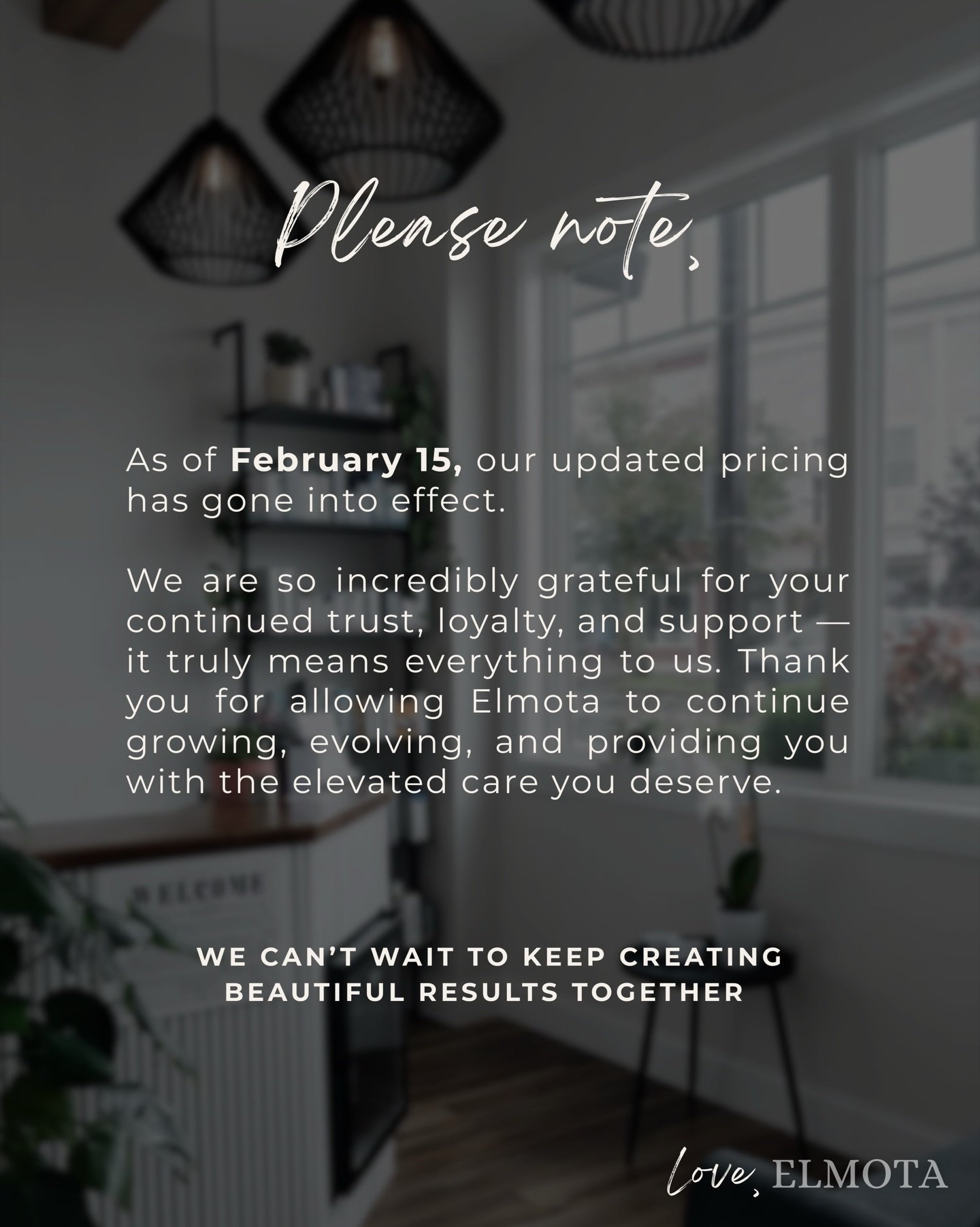 Little gentle update 🤍

Due to rising costs, our updated pricing went into effect on February 15.

We are so thankful for your continued trust and support &mdash; it truly means the world to us ✨
________________________
📍44 maple st unit D Danvers
