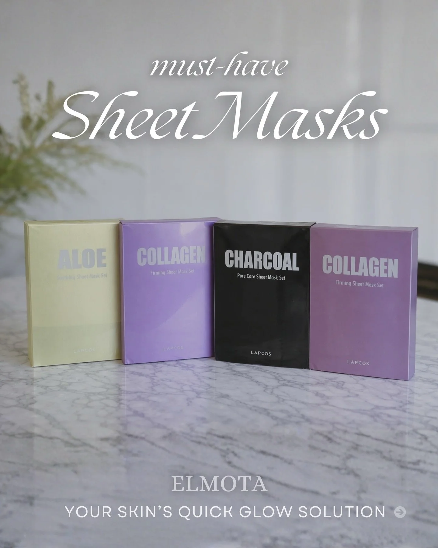 Sometimes your skin just needs a quick reset. ✨

These sheet masks from LAPCOS are some of our favorite little skincare essentials to keep on hand.

Aloe helps calm and soothe stressed skin.
Collagen supports hydration and a plumper, more radiant loo