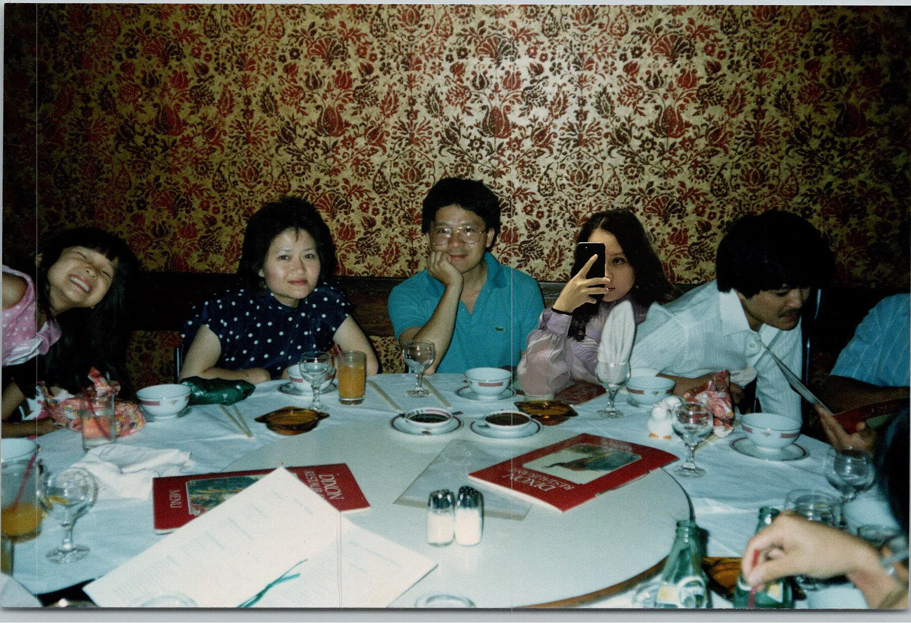 Ha's Engagement Dinner 1992, 2019,
digitally manipulated inkjet print on matte photo paper, 20.4cm x 27.5cm