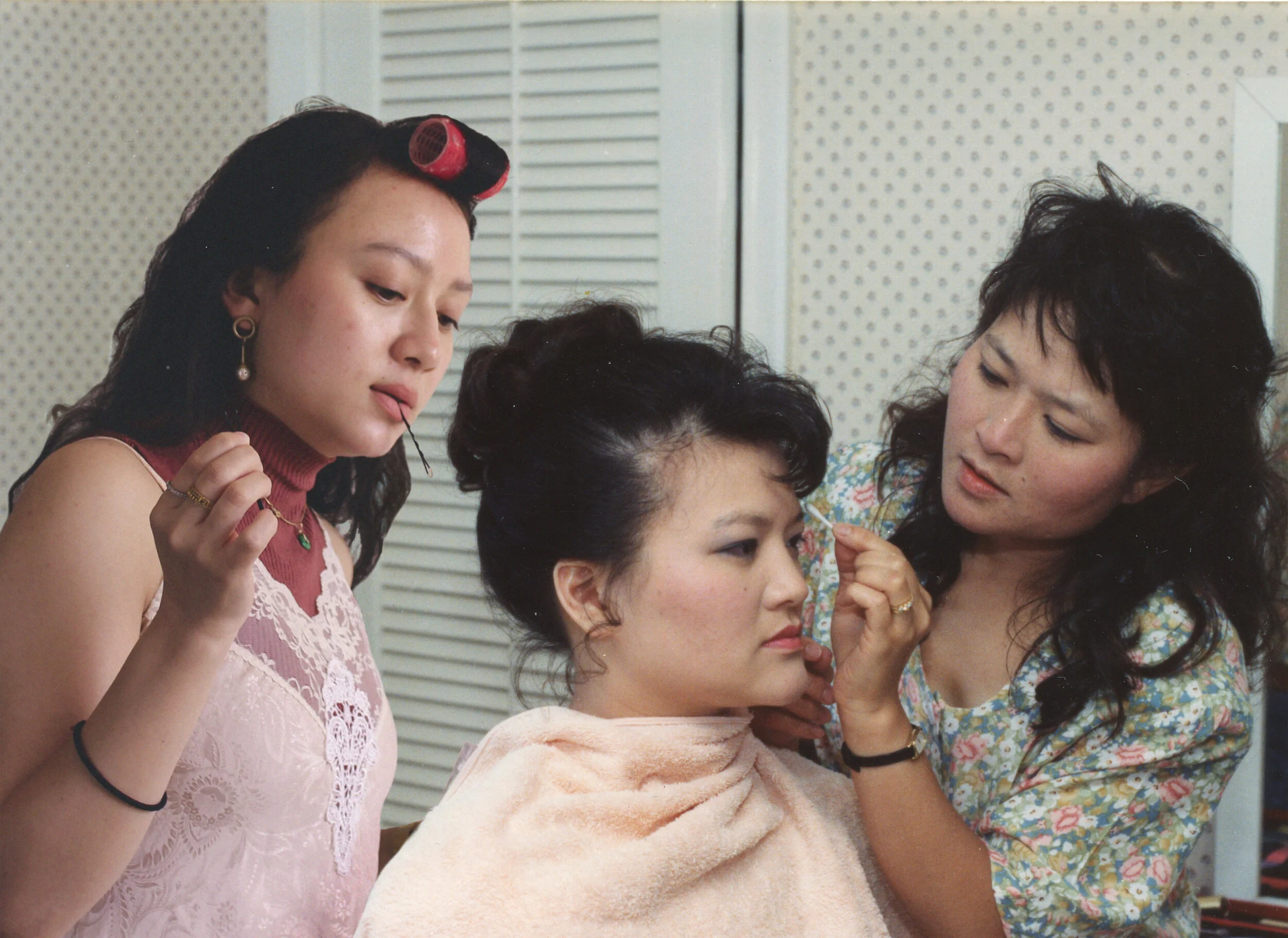 Ha’s Wedding Makeup 1992, 2019, digitally manipulated inkjet print on matte photo paper, 30.48cm x 38.1cm