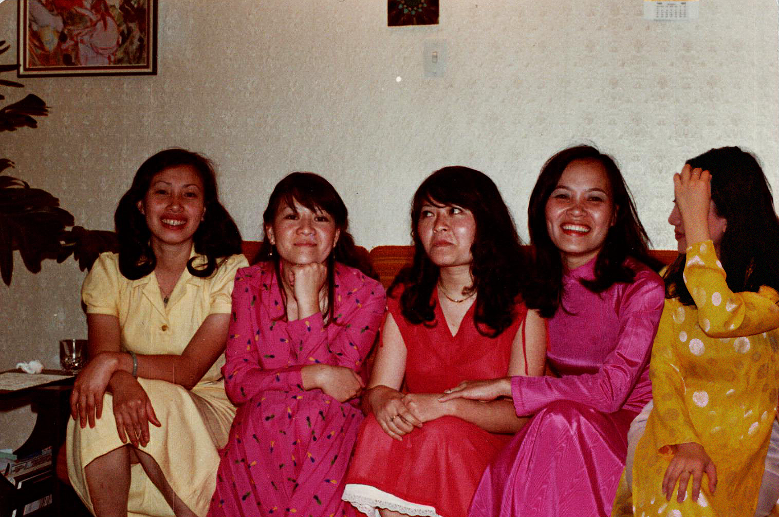 Five girls for New Years 1984, 2018, digitally manipulated inkjet print on matte photo paper, 13cm x 18cm