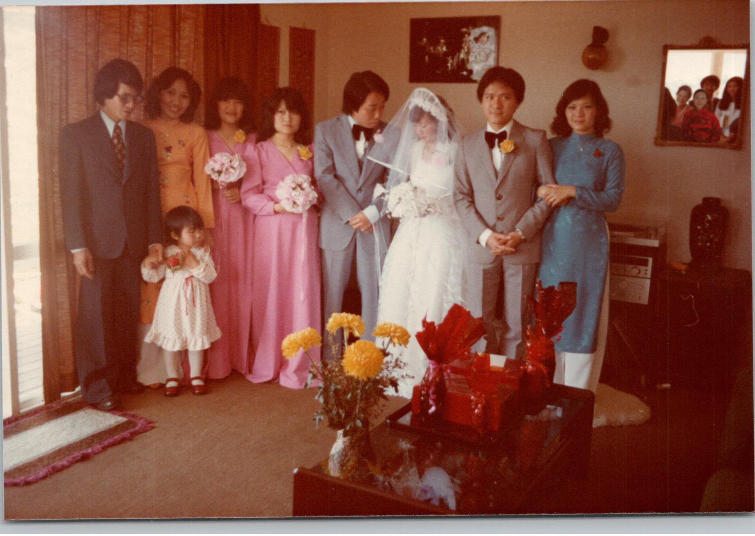 Dinh and Duc's Wedding Day 1988, 2018, digitally manipulated inkjet print on matte photo paper, 15.24cm x 10.16cm