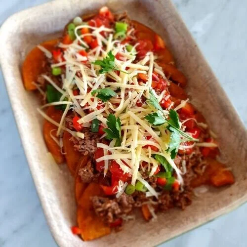 Pumpkin and Beef Nachos