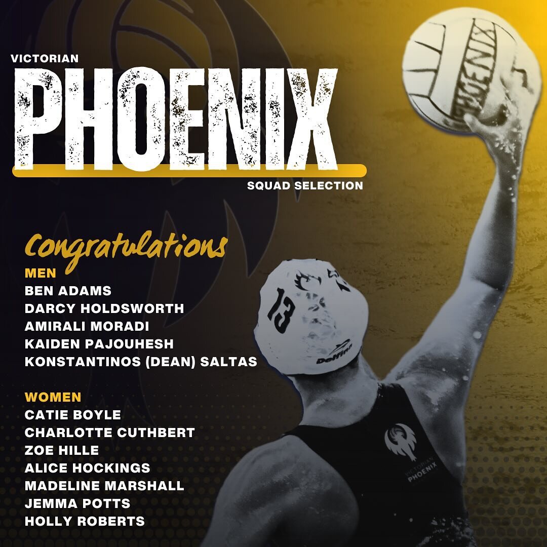 The @vicphoenixwaterpolo squads have been finalised and we would like to congratulate our Richmond members who will be part of the National League team this year.

The VIC Phoenix kick off their season this weekend against @cronullawaterpolo . All Wa