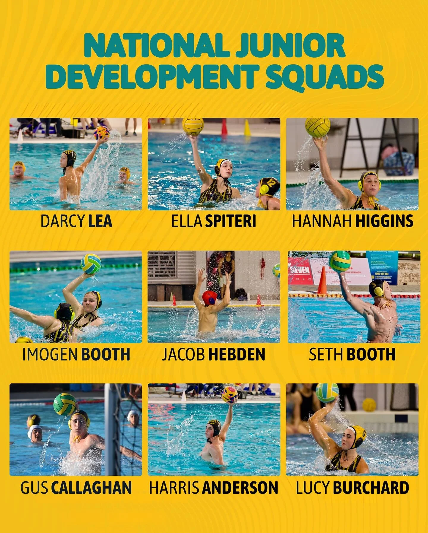 📣 Richmond Athletes Selected for Junior National Squads

Richmond Water Polo Club is incredibly proud to congratulate the following athletes on their selection in the Australian U16 and U18 Development Squads:

U16 Boys: Darcy Lea, Jacob Hebden
U16 