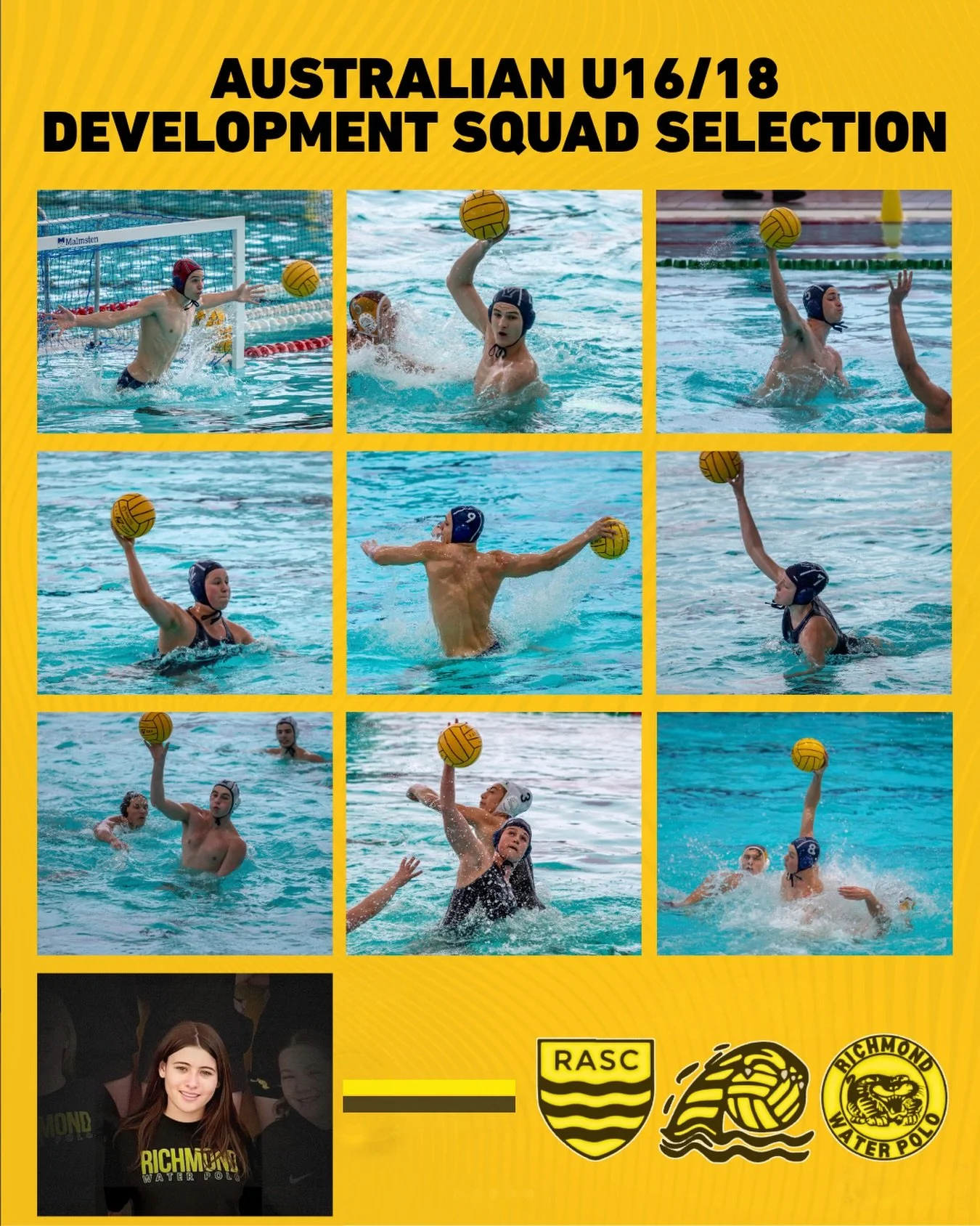 📣 RICHMOND ATHLETES SELECTED FOR NATIONAL DEVELOPMENT SQUADS! 🟡⚫️

A huge congratulations to our Richmond athletes selected in the preliminary Australian U16 and U18 Development Squads following an impressive showing at the 2026 National State Cham