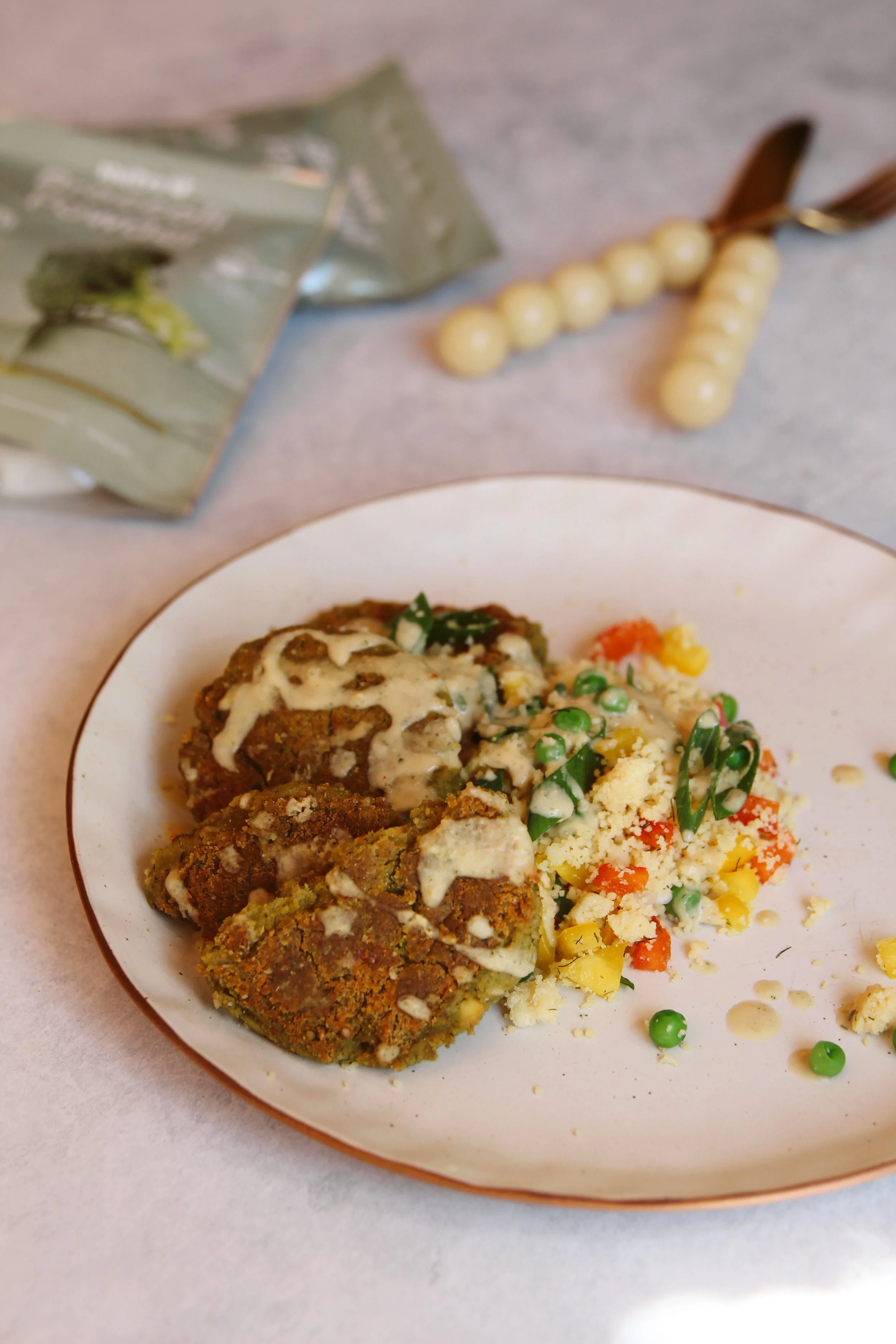 Crispy Broccoli &amp; Chickpea Fritters