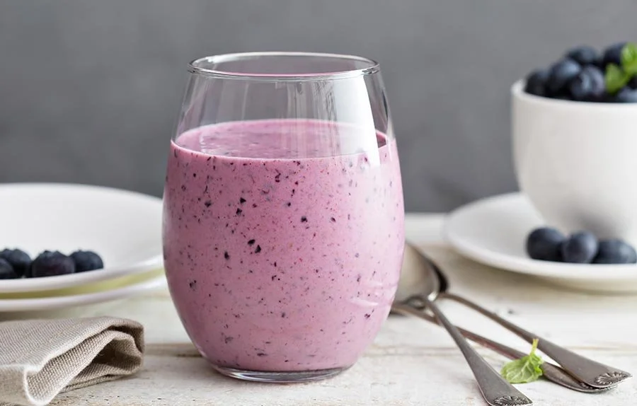 Glass of Nutri V Mixed Berry Smoothie