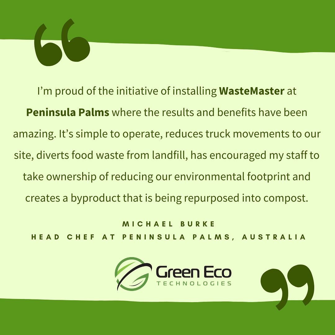 Join the businesses and institutions worldwide who are feeling the positive impact of WasteMaster. Learn more about the many benefits Green Eco Technologies can provide for your food waste management: https://www.greenecotec.com/benefits

#FoodWaste 