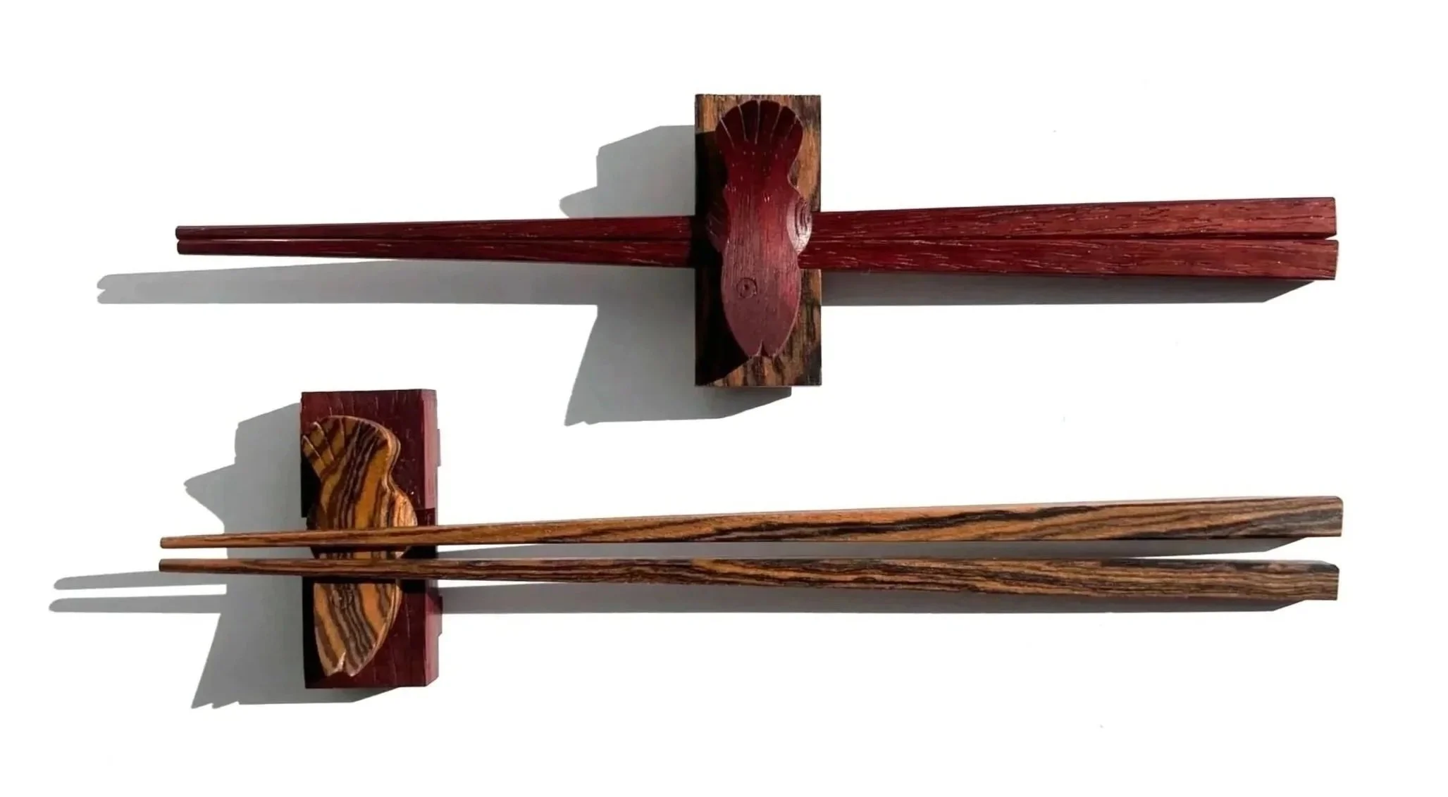 Padauk and Zebrawood Chopstick Set