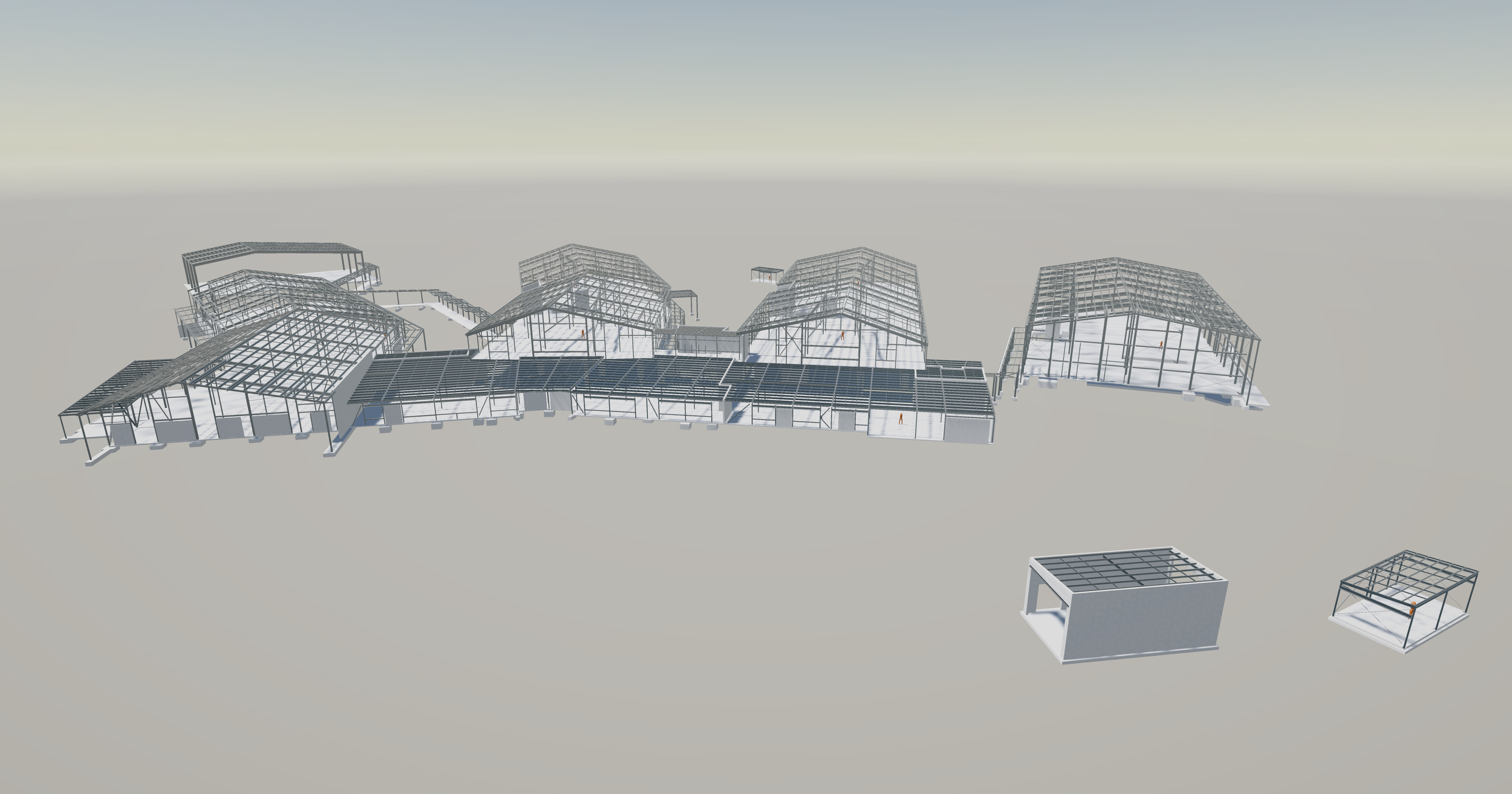 6 - Site view from East (no roof cladding).png