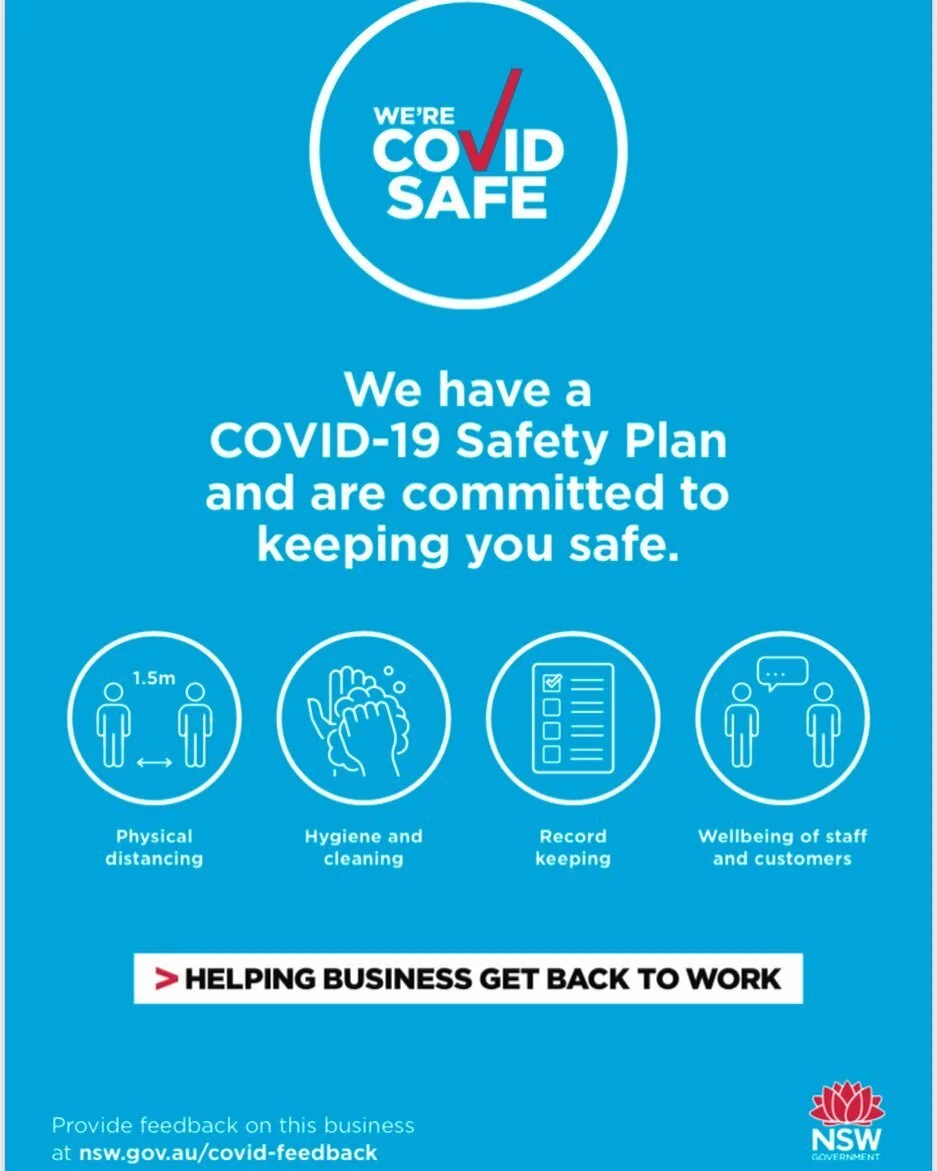 Please be assured that we are following our Covid-19 Safety plan carefully. 
We are strictly adhering to mask wearing, physical distancing and appropriate hygiene practices.
We have in place a QR code for all customers to check in when we arrive at y