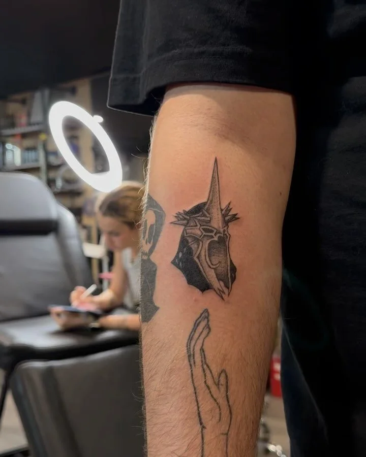 Witch king for @tristinbonachea 🙌🏼 

Made @glitterpoopstudios ✨

#lordoftherings #witchking #lotrtattoo #lordoftheringstattoo #lotr #tattoo #miami #miamitattoo