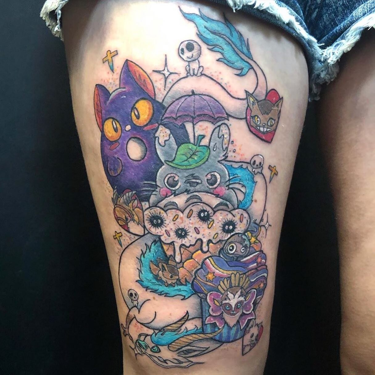 Any Studio Ghibli fans out there? This thigh was done by @kaitlynteressa