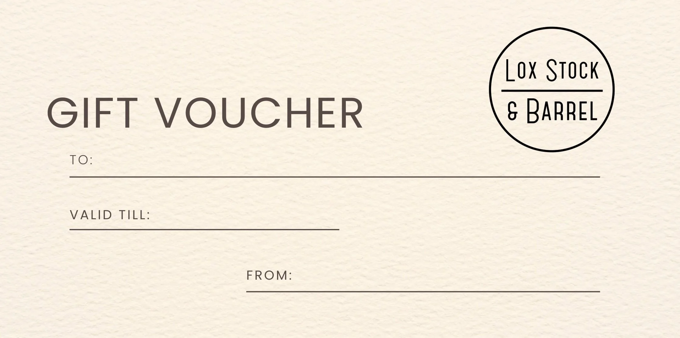 Lox Gift Vouchers