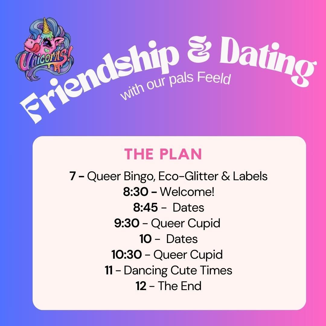 💙 THIS FRIDAY WE DATE! 💙

Excited to help you make some new pals and/or love(s) of your life!

💫 Link in bio for all the sparkly deets 💫