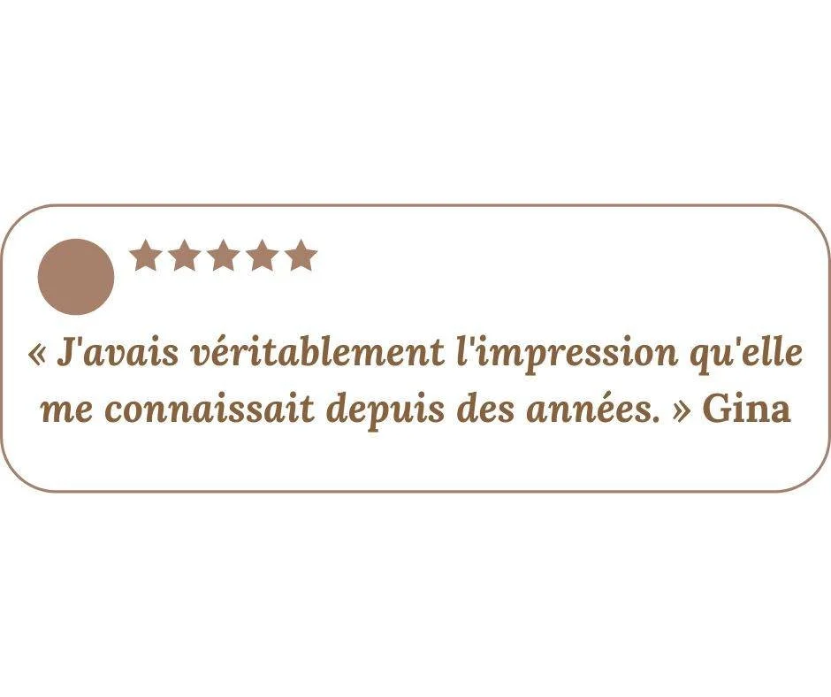 ✨ &laquo; 𝗝'𝗮𝘃𝗮𝗶𝘀 𝘃𝗲́𝗿𝗶𝘁𝗮𝗯𝗹𝗲𝗺𝗲𝗻𝘁 𝗹'𝗶𝗺𝗽𝗿𝗲𝘀𝘀𝗶𝗼𝗻 𝗾𝘂'𝗲𝗹𝗹𝗲 𝗺𝗲 𝗰𝗼𝗻𝗻𝗮𝗶𝘀𝘀𝗮𝗶𝘁 𝗱𝗲𝗽𝘂𝗶𝘀 𝗱𝗲𝘀 𝗮𝗻𝗻𝗲́𝗲𝘀. &raquo;

Quand j'ai lu ce t&eacute;moignage, cette phrase m'a profond&eacute;ment touch&eacute;e.