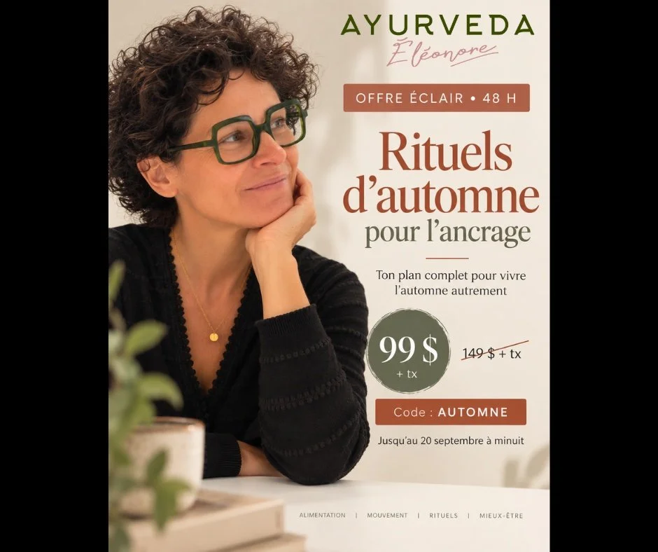 Hier, on a parl&eacute; de ce que l&rsquo;automne peut changer dans notre &eacute;nergie, notre digestion, notre sommeil et notre syst&egrave;me nerveux.

Maintenant, on passe &agrave; la pratique. 🍂

Rituels d&rsquo;automne pour l&rsquo;ancrage, c&