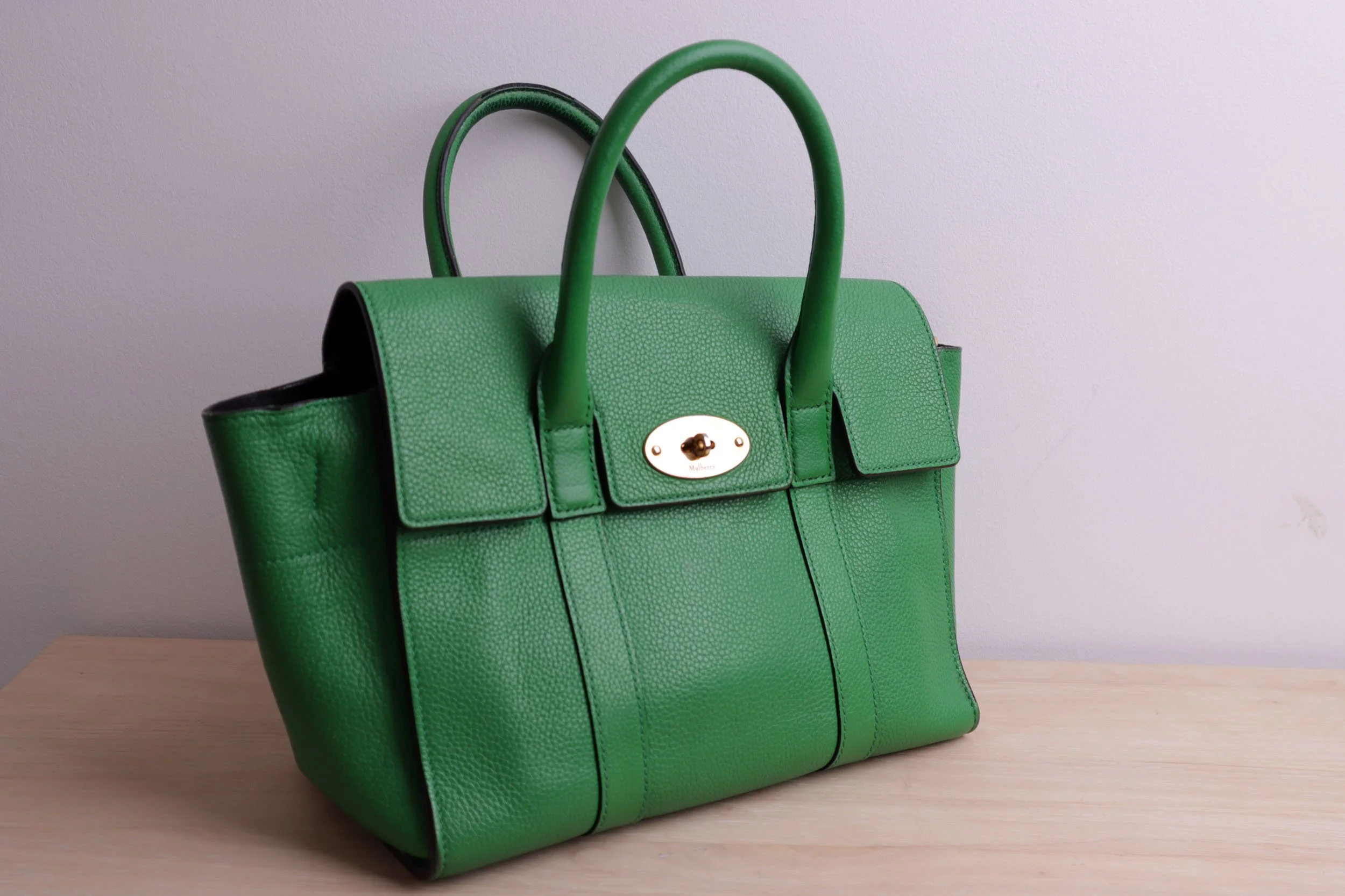Mulberry Green Chewed Bag After front v2.jpg