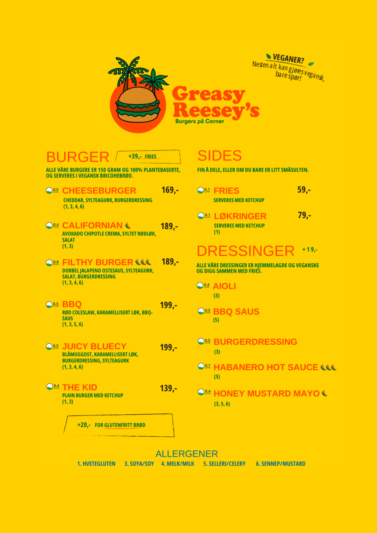 Meny Greasy Reeseys 2024