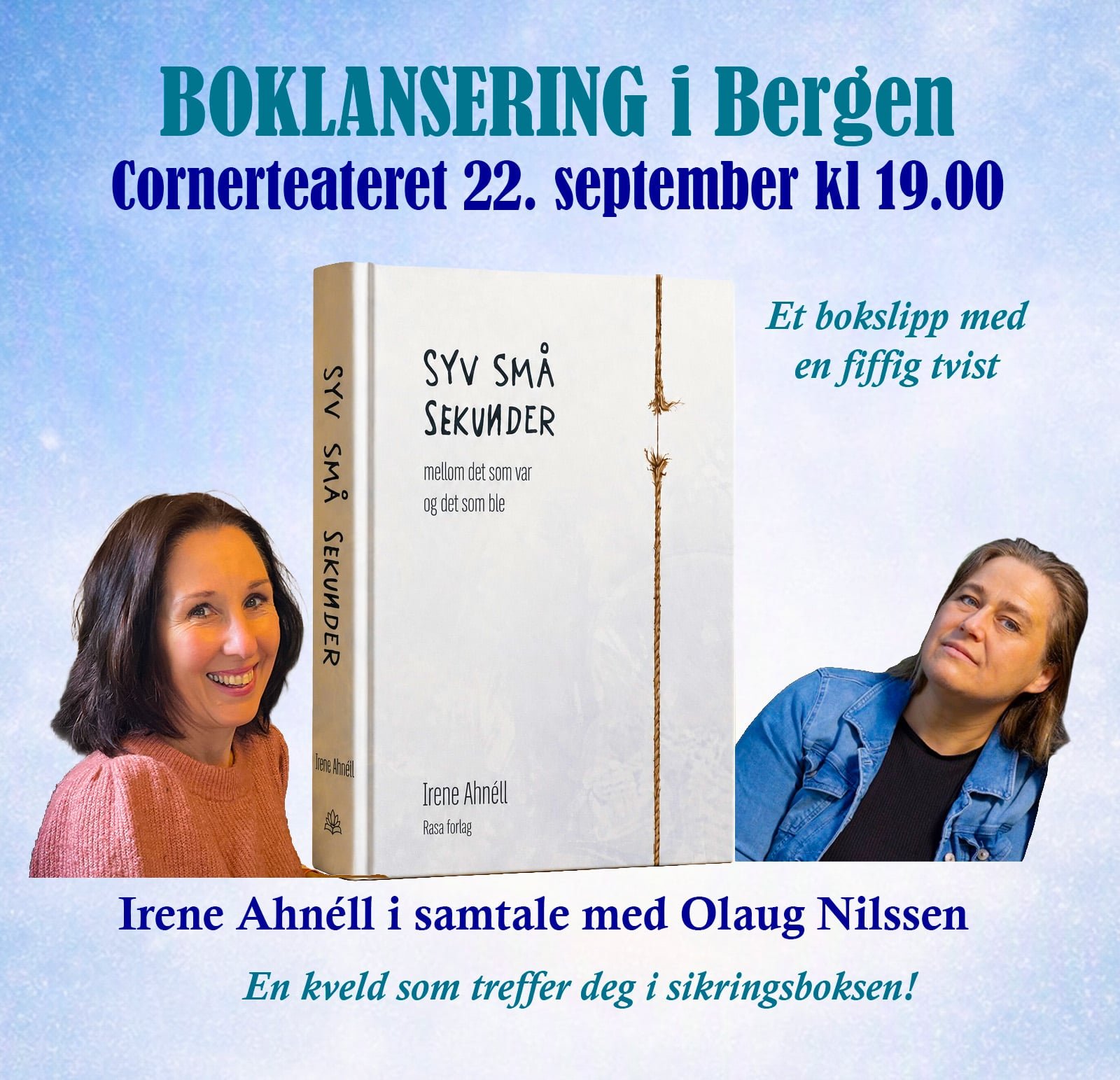 Syv små sekunder (Boklansering)